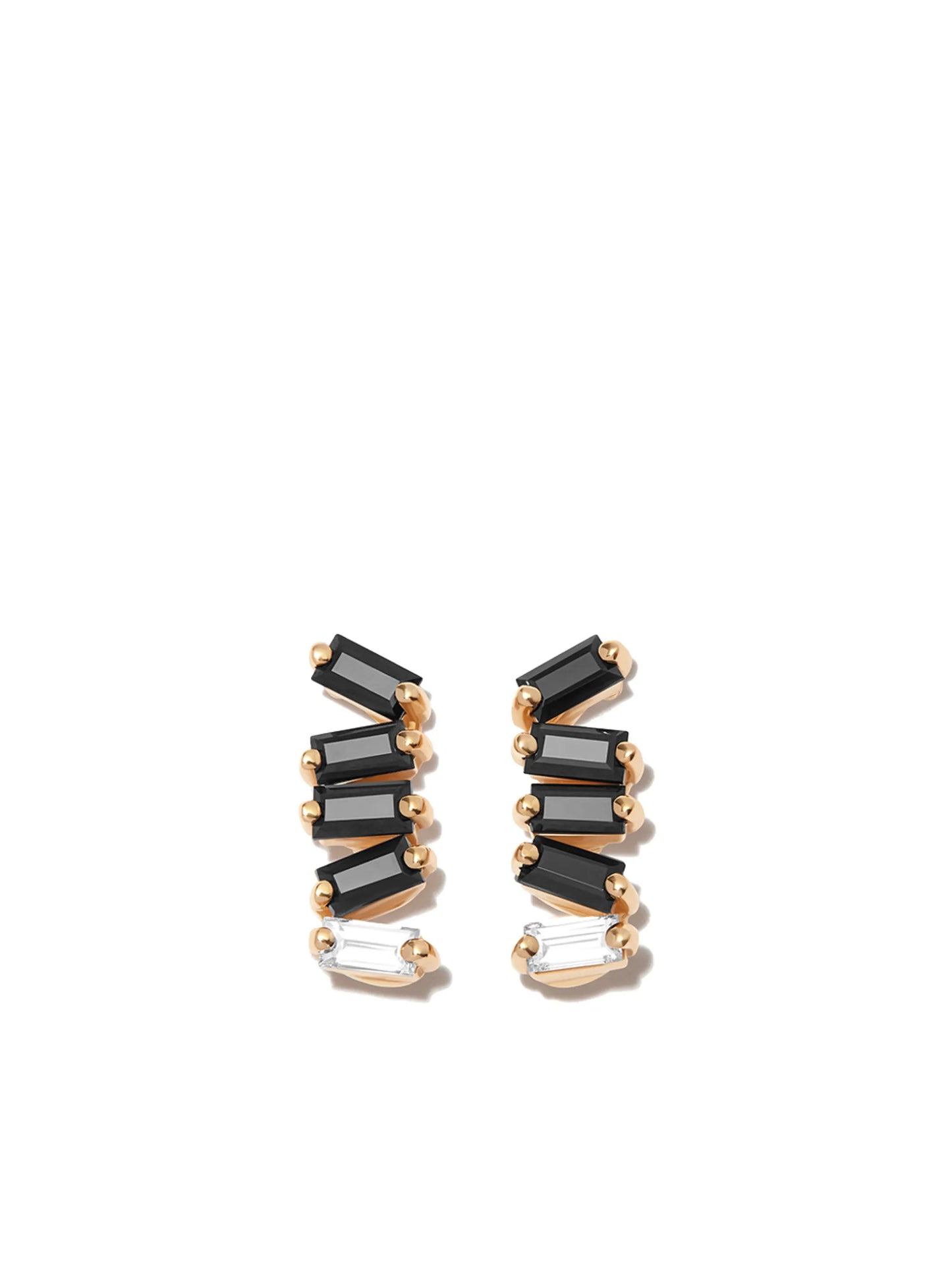 18kt yellow gold sapphire and diamond studs