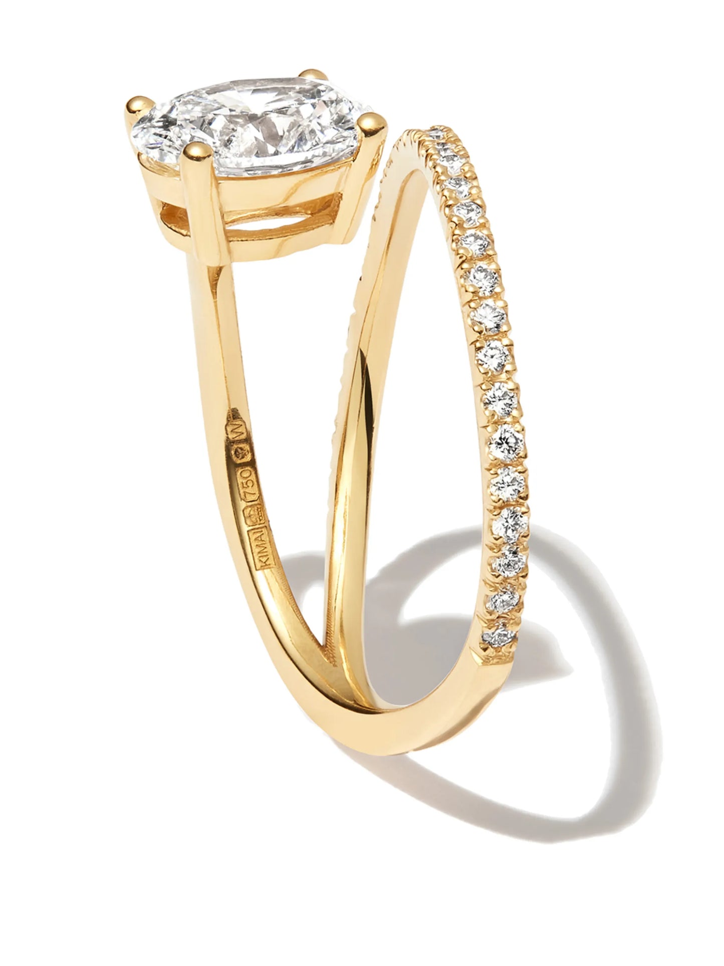 18kt yellow gold Billie diamond ring