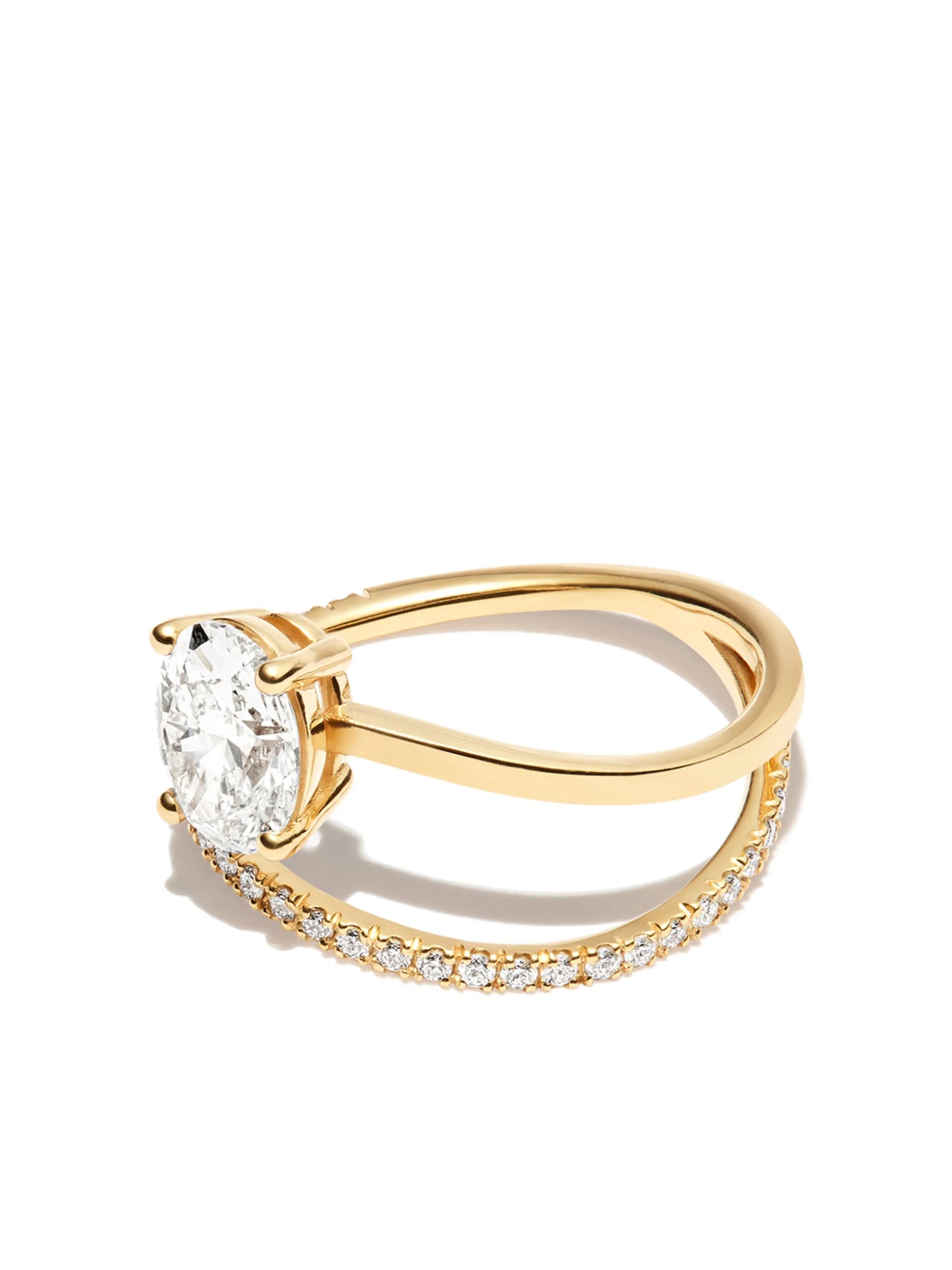 18kt yellow gold Billie diamond ring