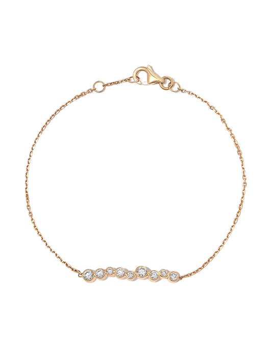 18kt yellow gold Amie diamond bracelet