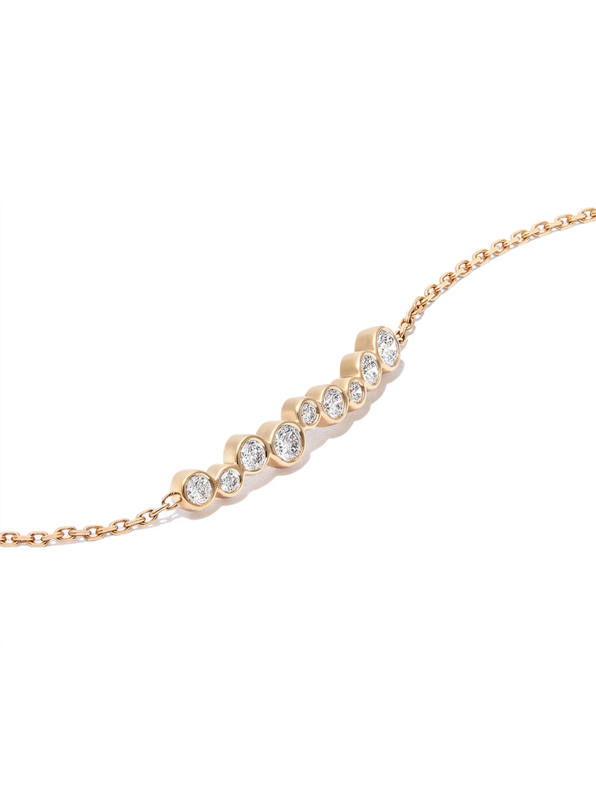 18kt yellow gold Amie diamond bracelet