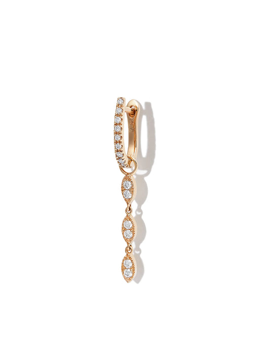 18kt yellow gold Cleo diamond drop earring