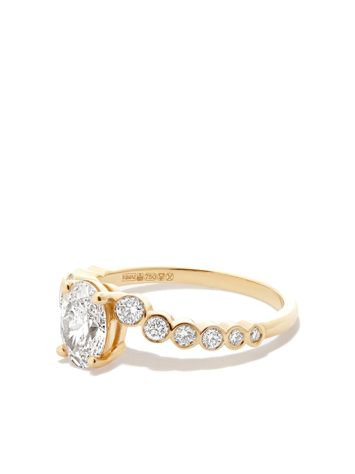 18kt yellow gold Ruth diamond ring