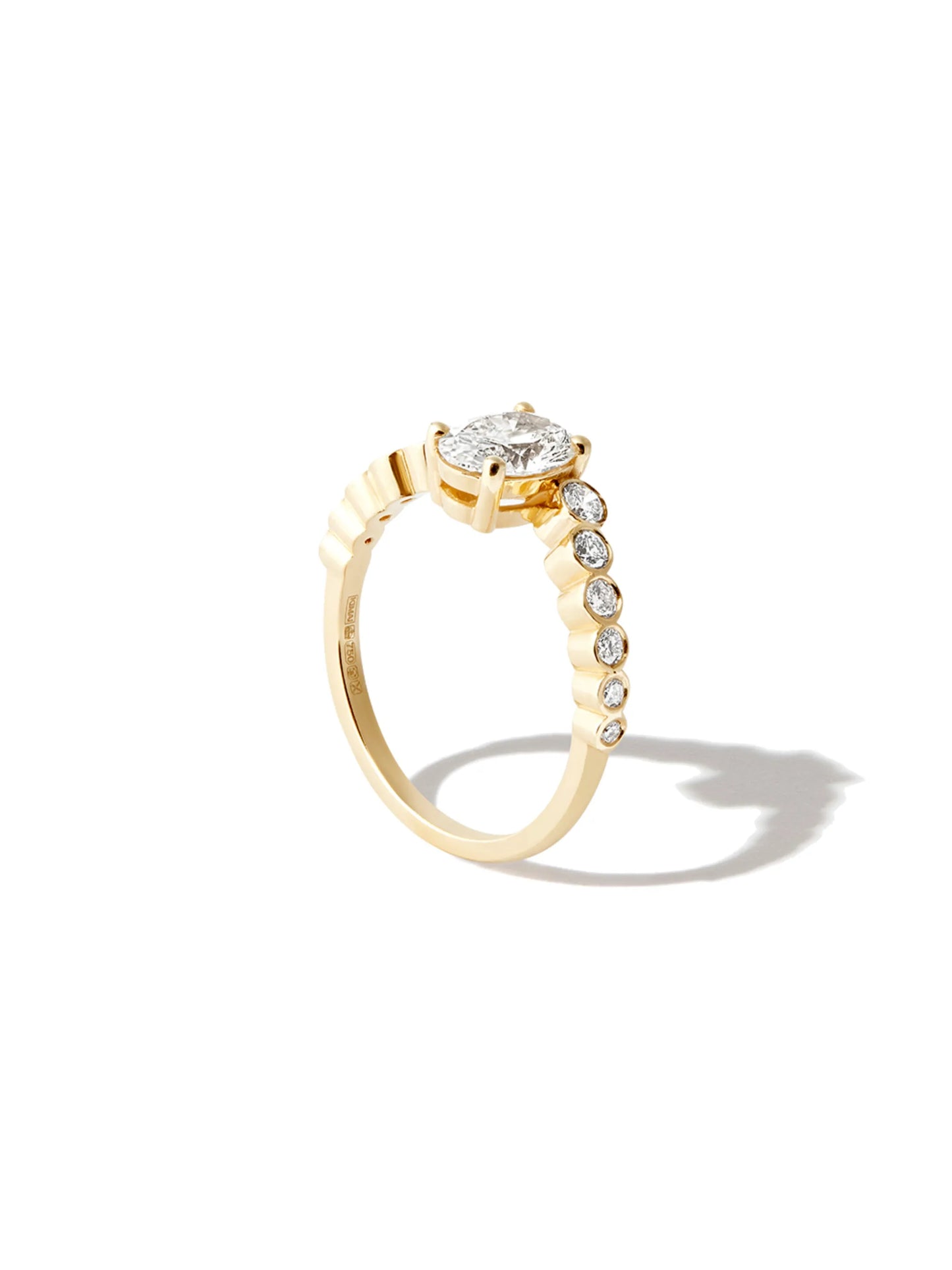 18kt yellow gold Ruth diamond ring