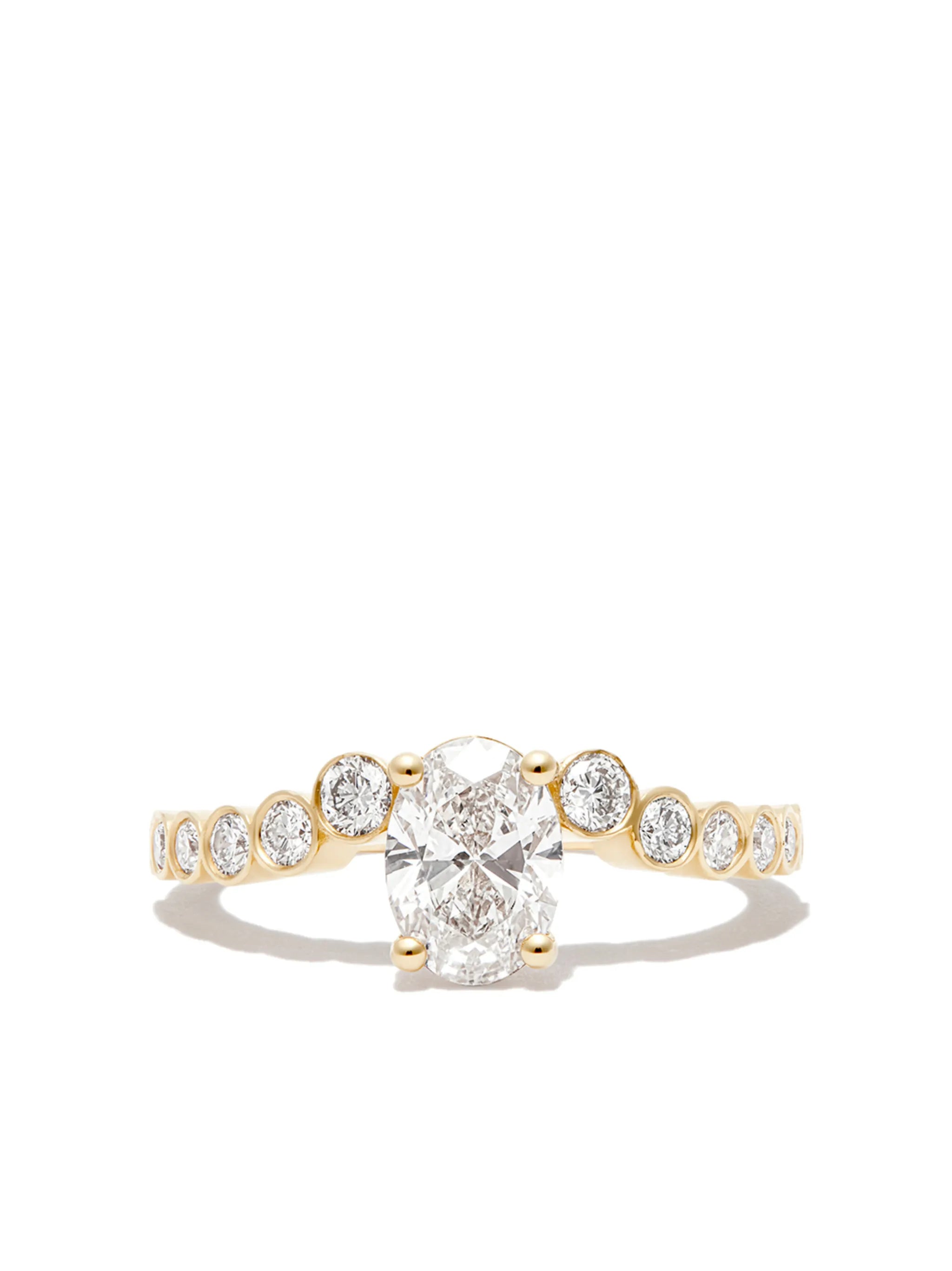 18kt yellow gold Ruth diamond ring