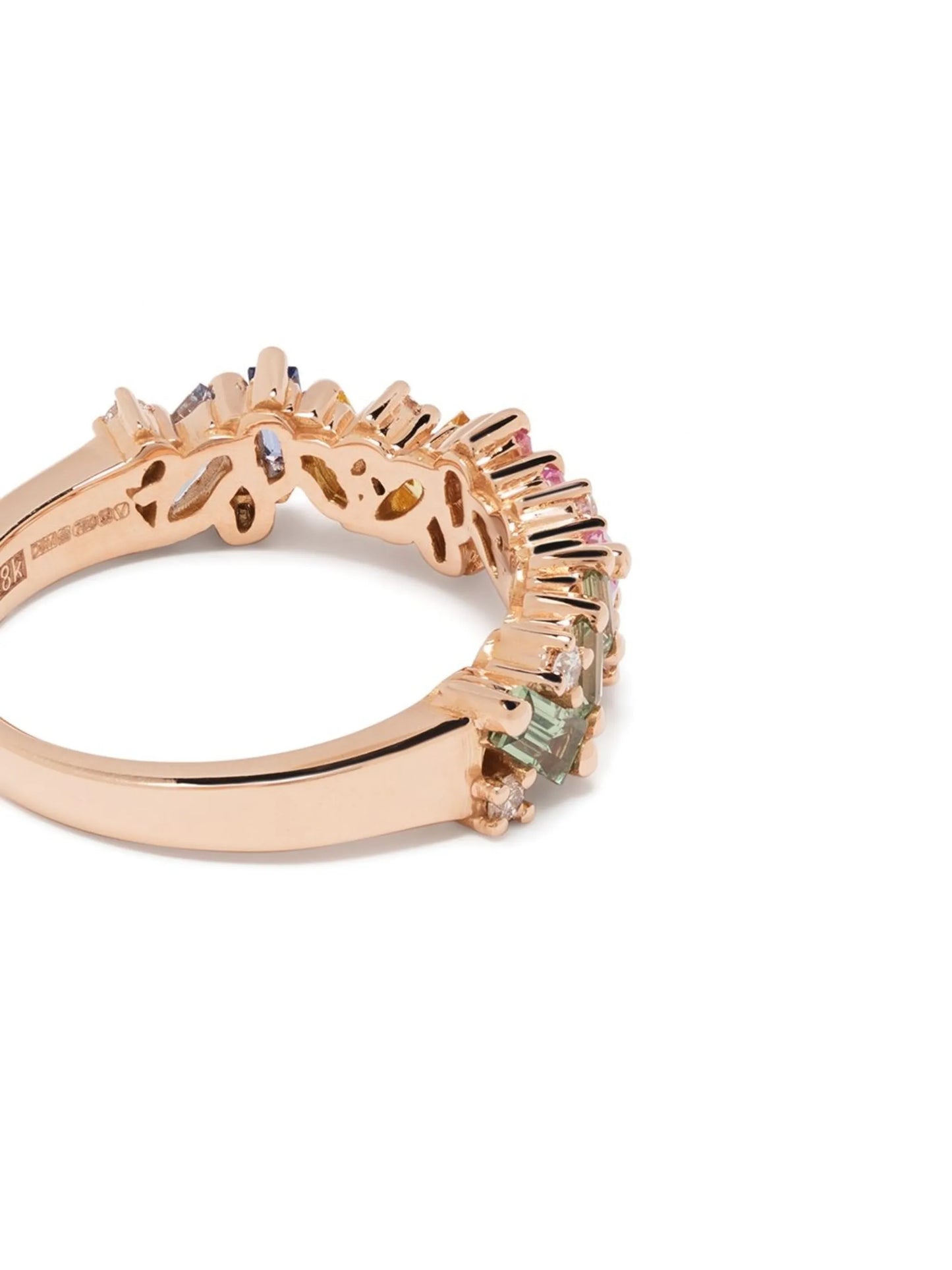 18kt rose gold Fireworks Frenzy sapphire and diamond ring