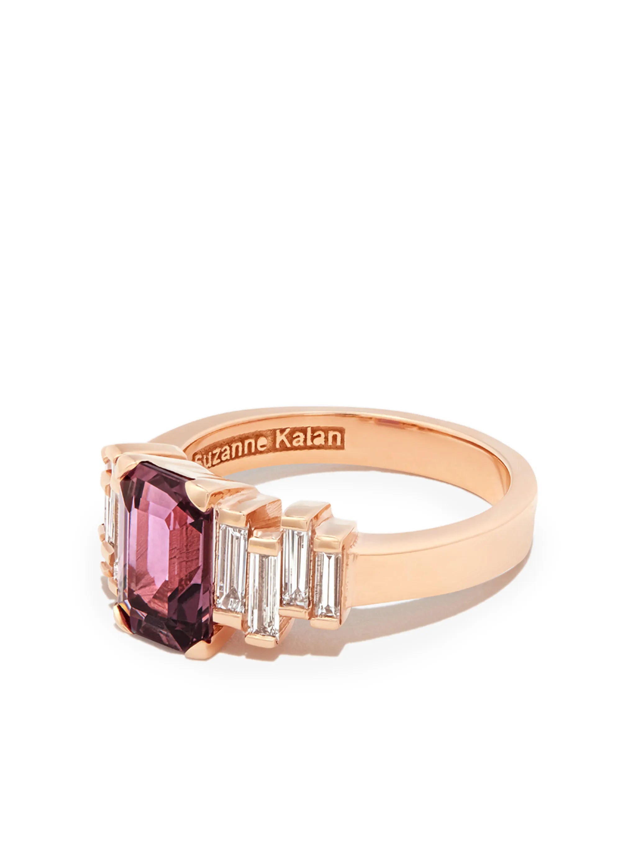 18kt rose gold sapphire and diamond ring