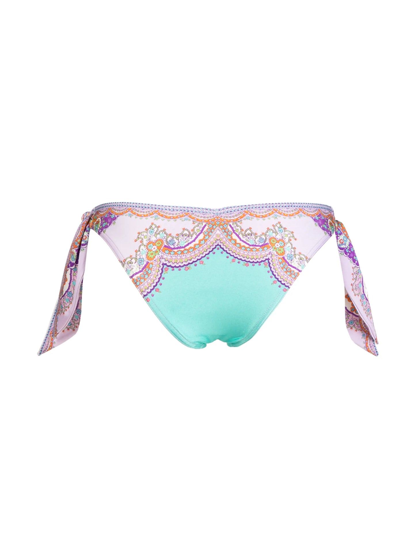 paisley-print tie-detail bikini bottoms