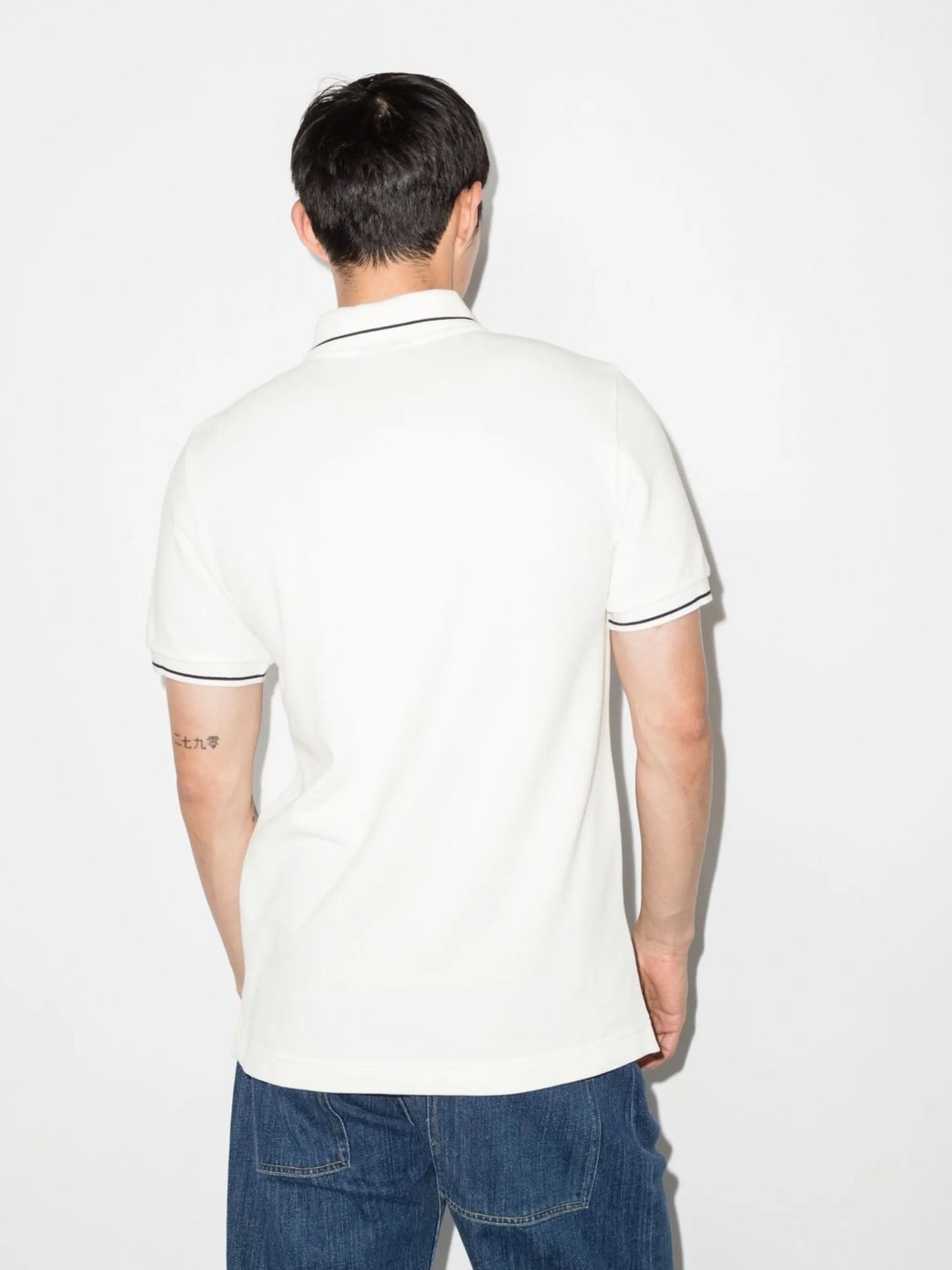 Zigzag logo-print polo shirt