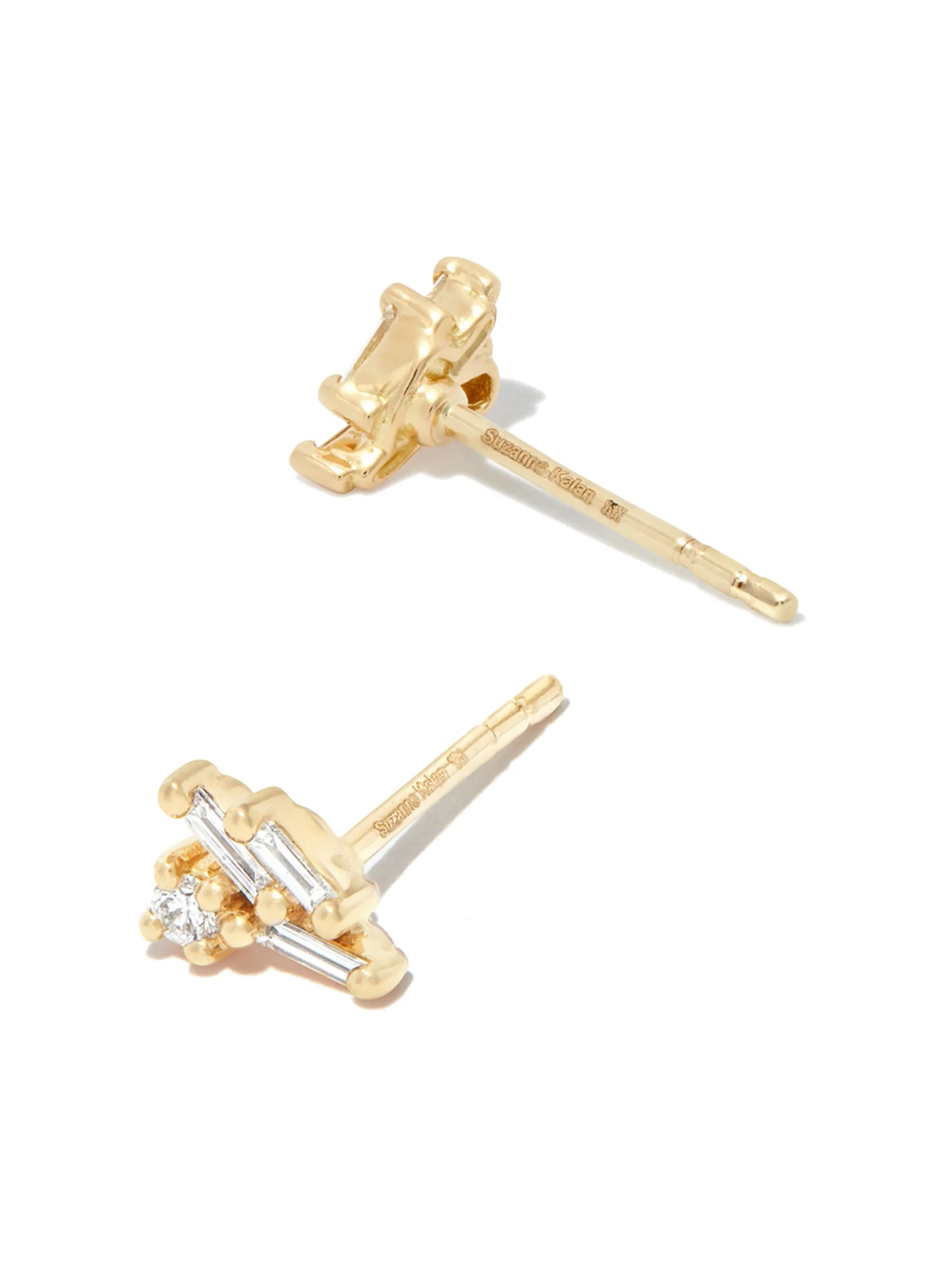 18kt yellow gold Classic Eva diamond stud earrings