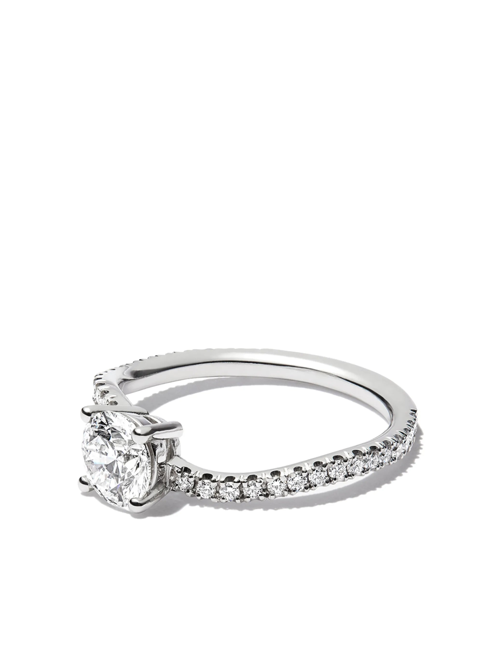 18kt white gold Grace Wave diamond ring