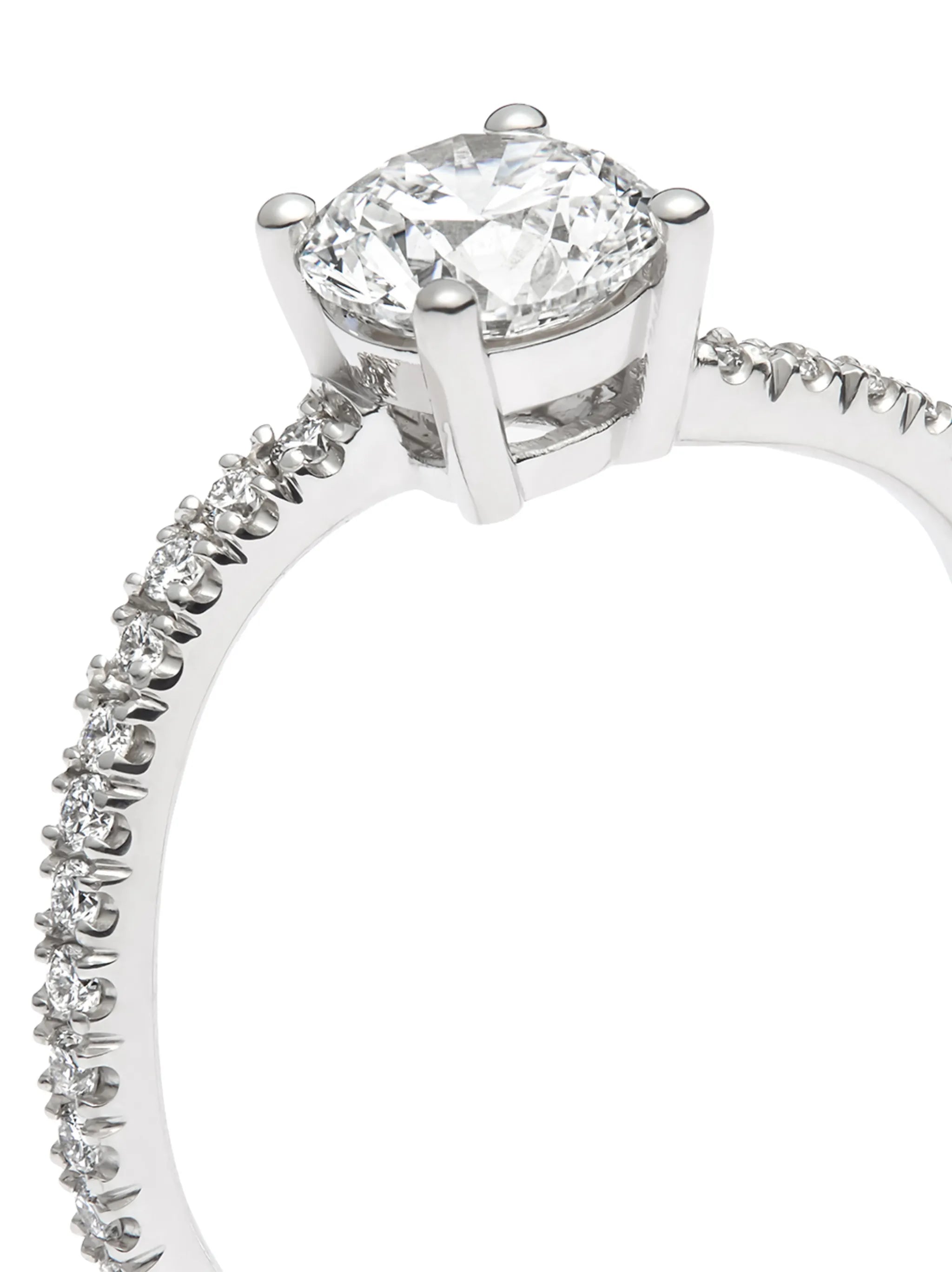 18kt white gold Grace Wave diamond ring