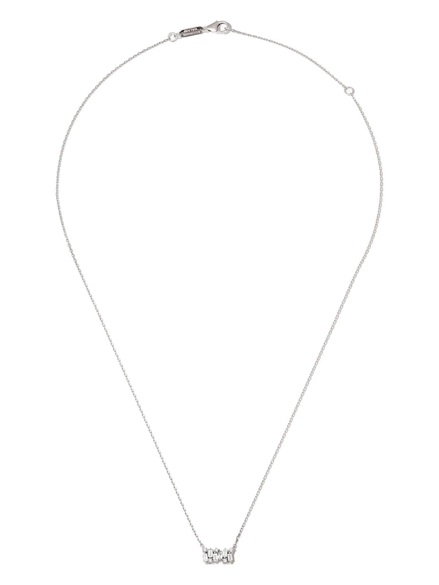 18kt white gold diamond necklace