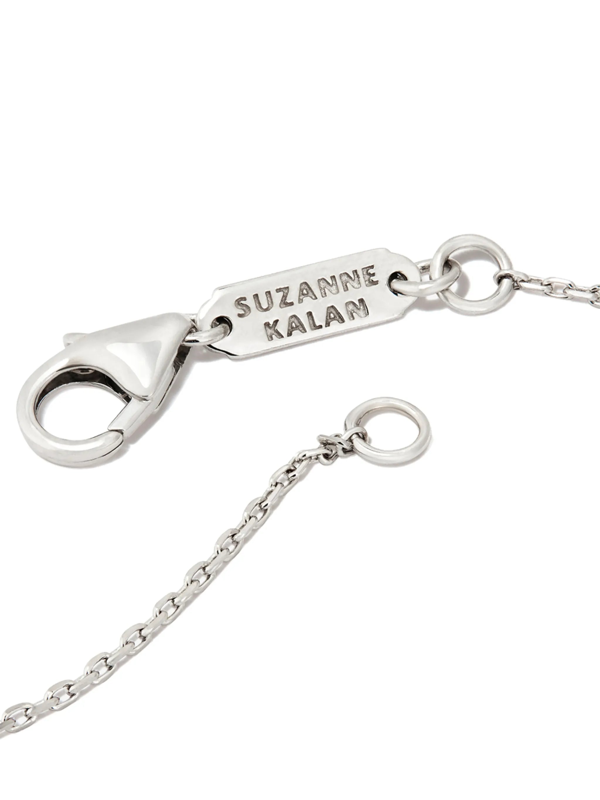 18kt white gold diamond necklace