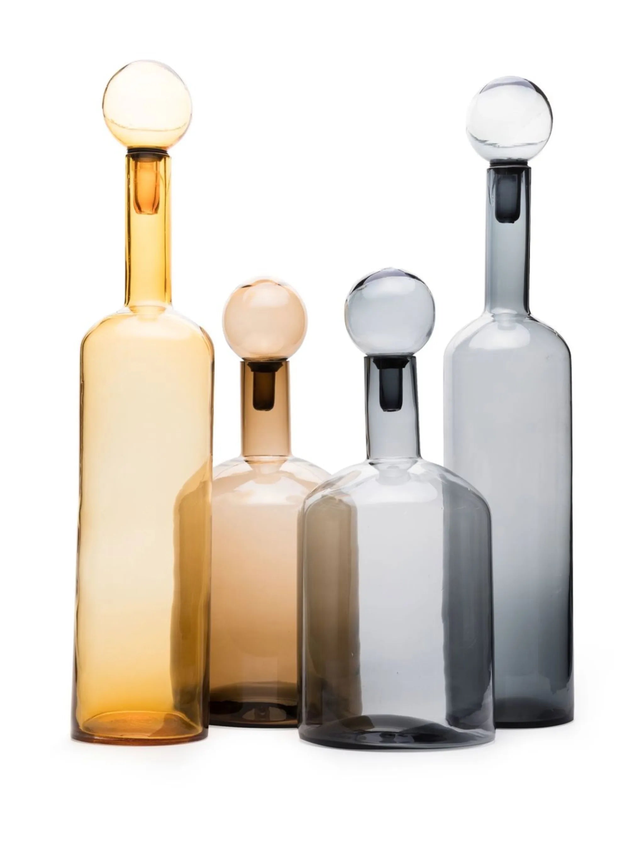 Bubbles and Bottles decorative bottles (set of 4)