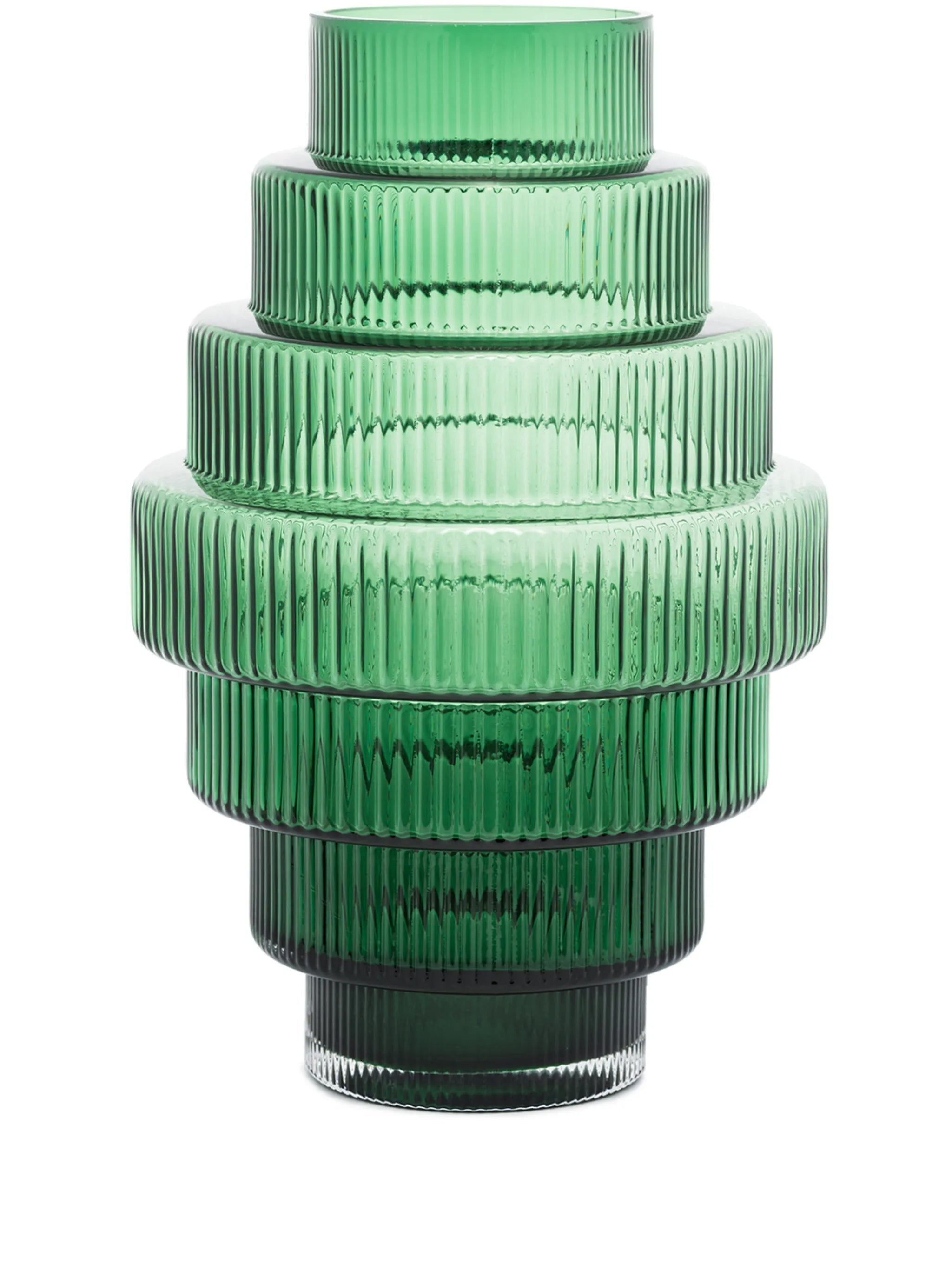 Steps ribbed vase