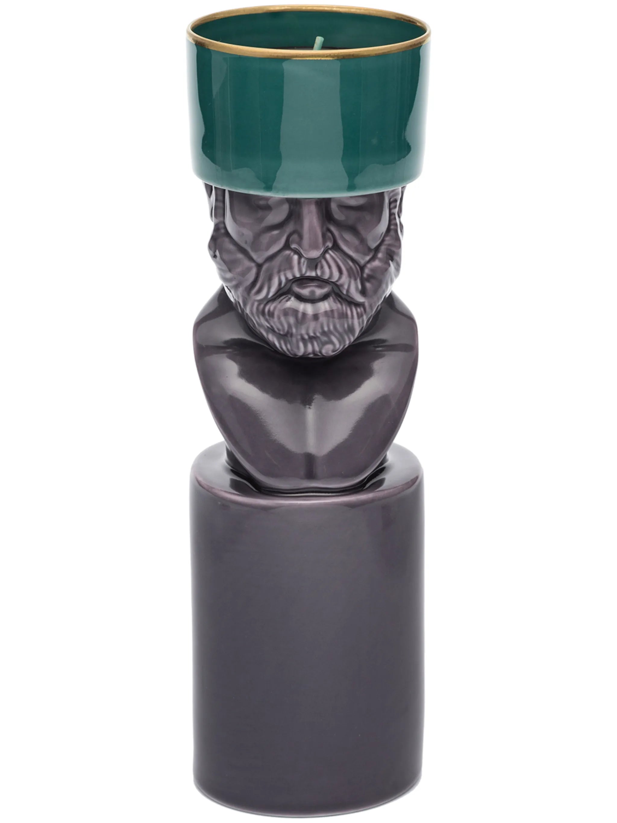 Il Letterato candleholder and Purple Hill scented candle (40g)