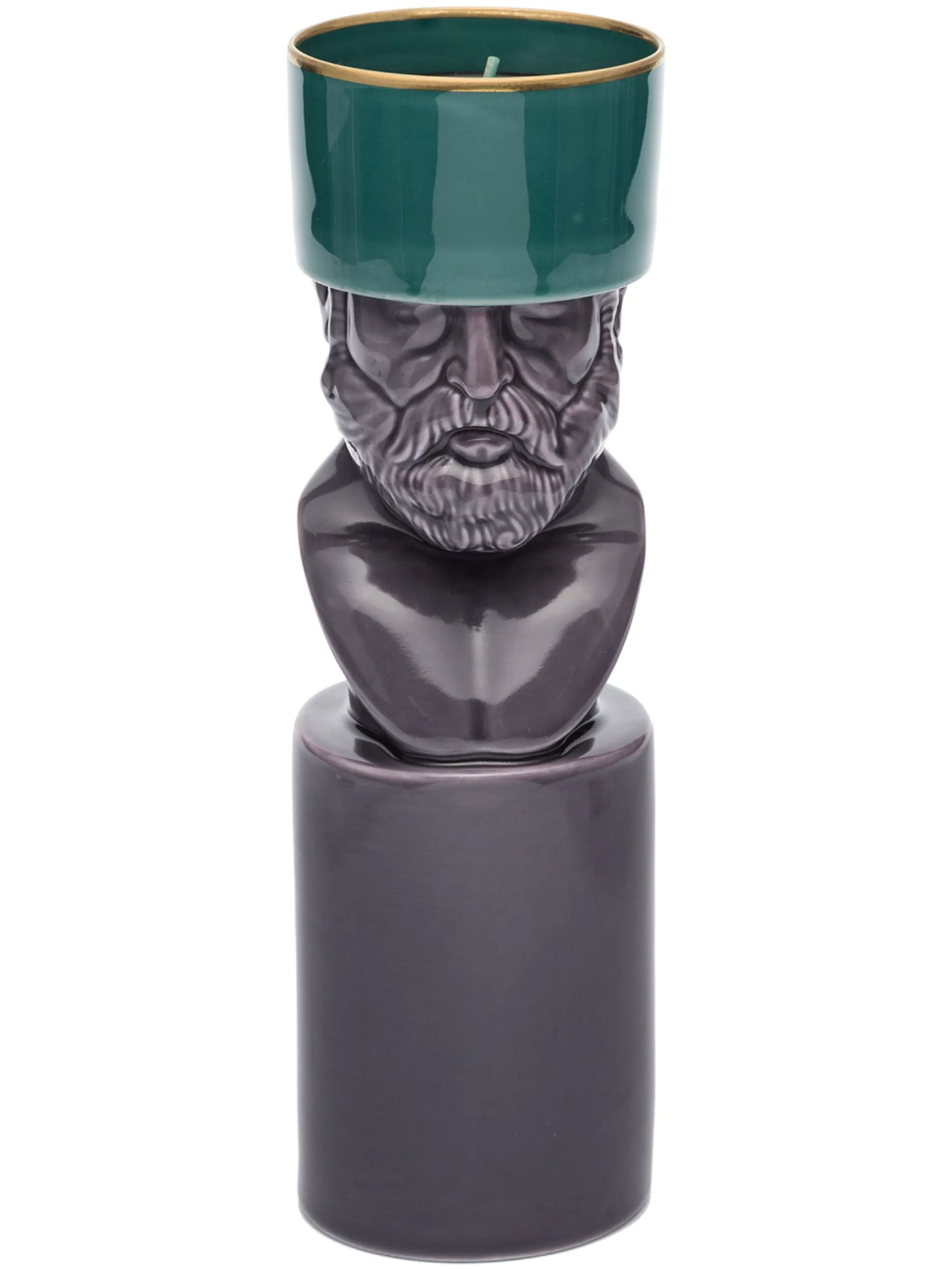 Il Letterato candleholder and Purple Hill scented candle (40g)