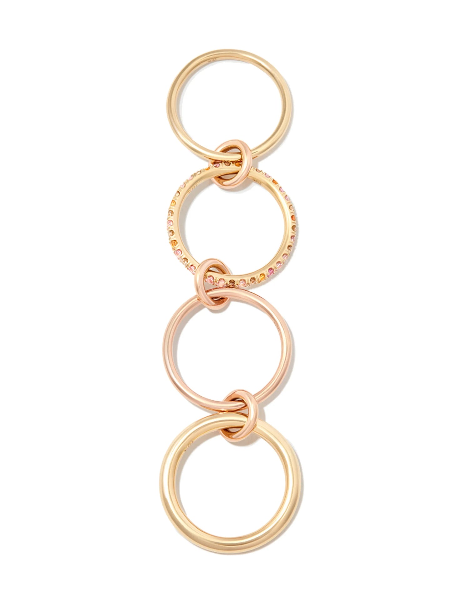 18kt rose gold Nimbus diamond and sapphire ring