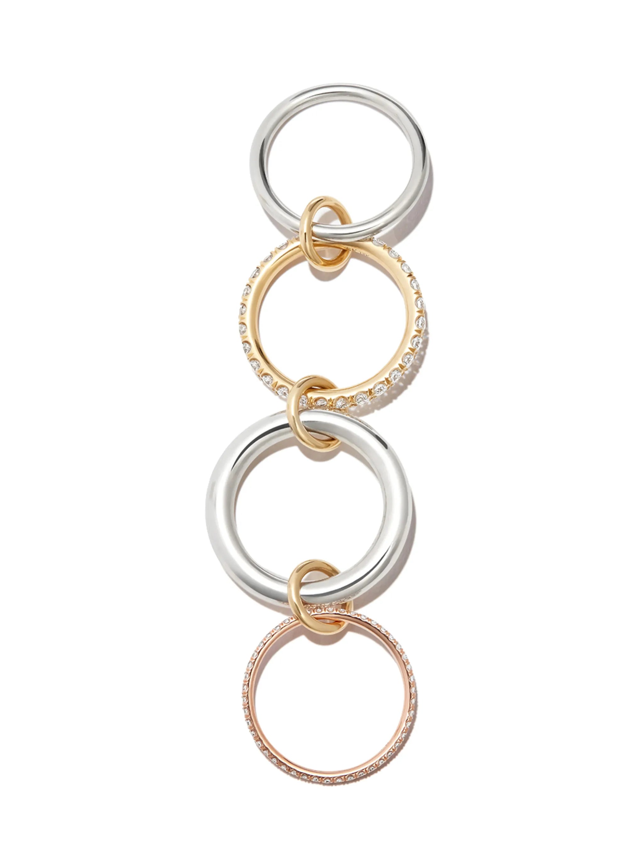 18kt yellow and white gold Stella diamond ring