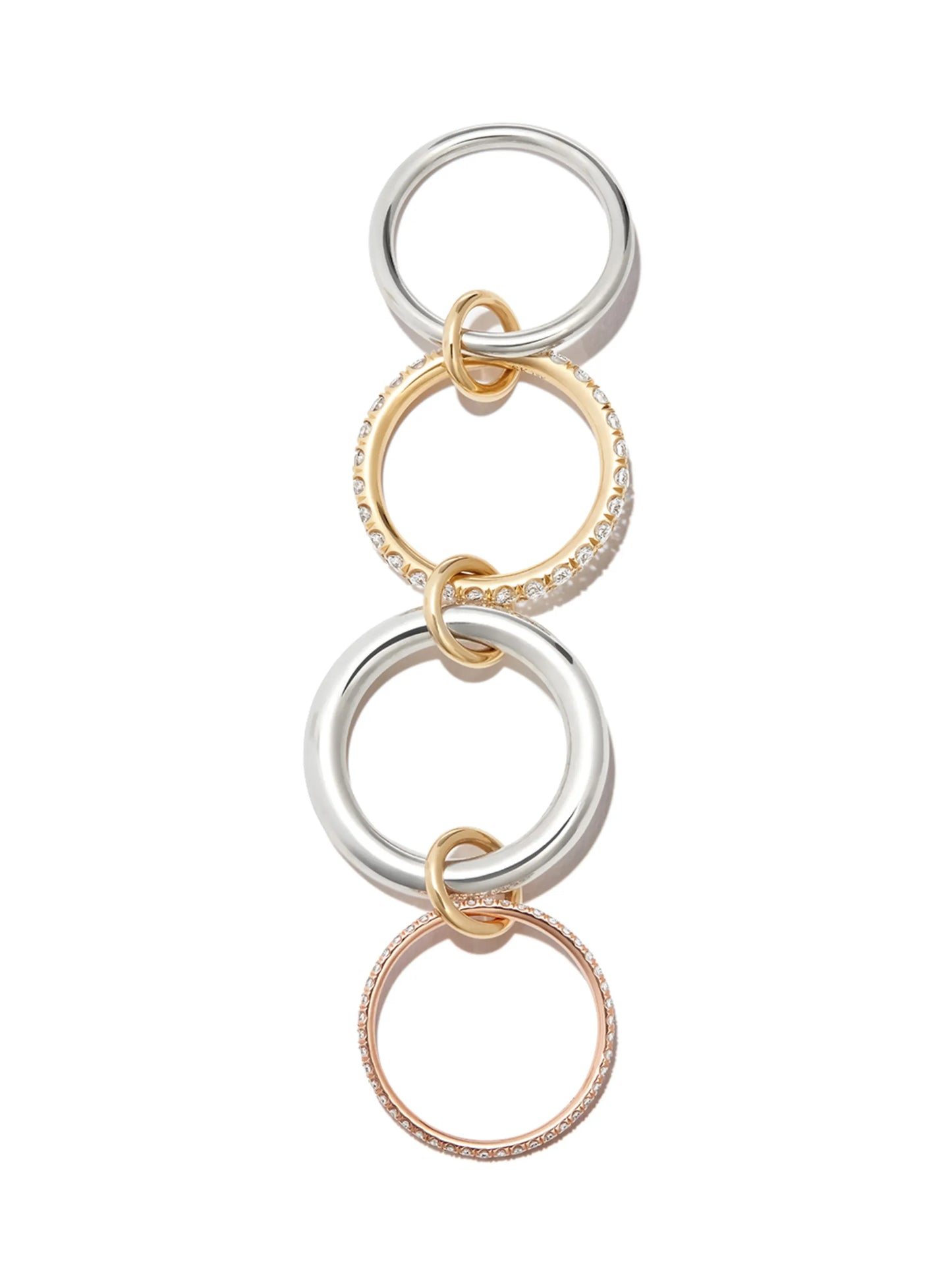 18kt yellow and white gold Stella diamond ring