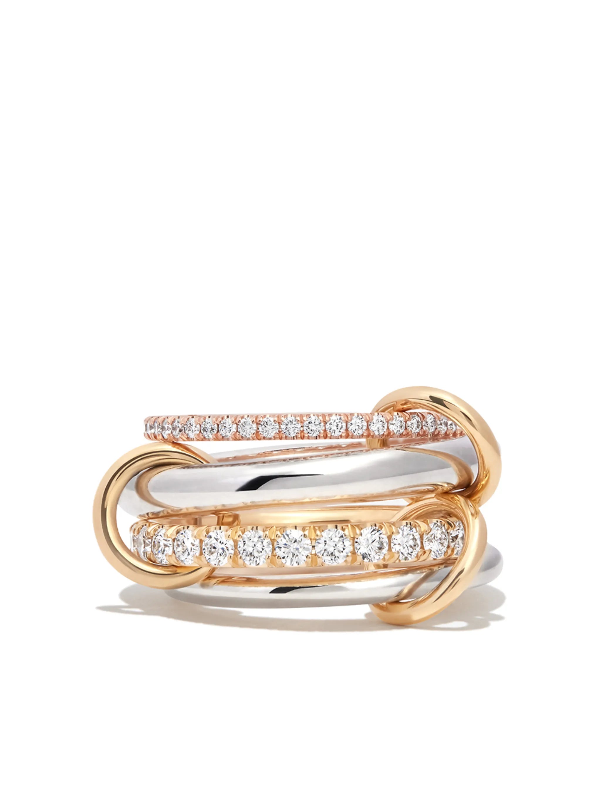 18kt yellow and white gold Stella diamond ring