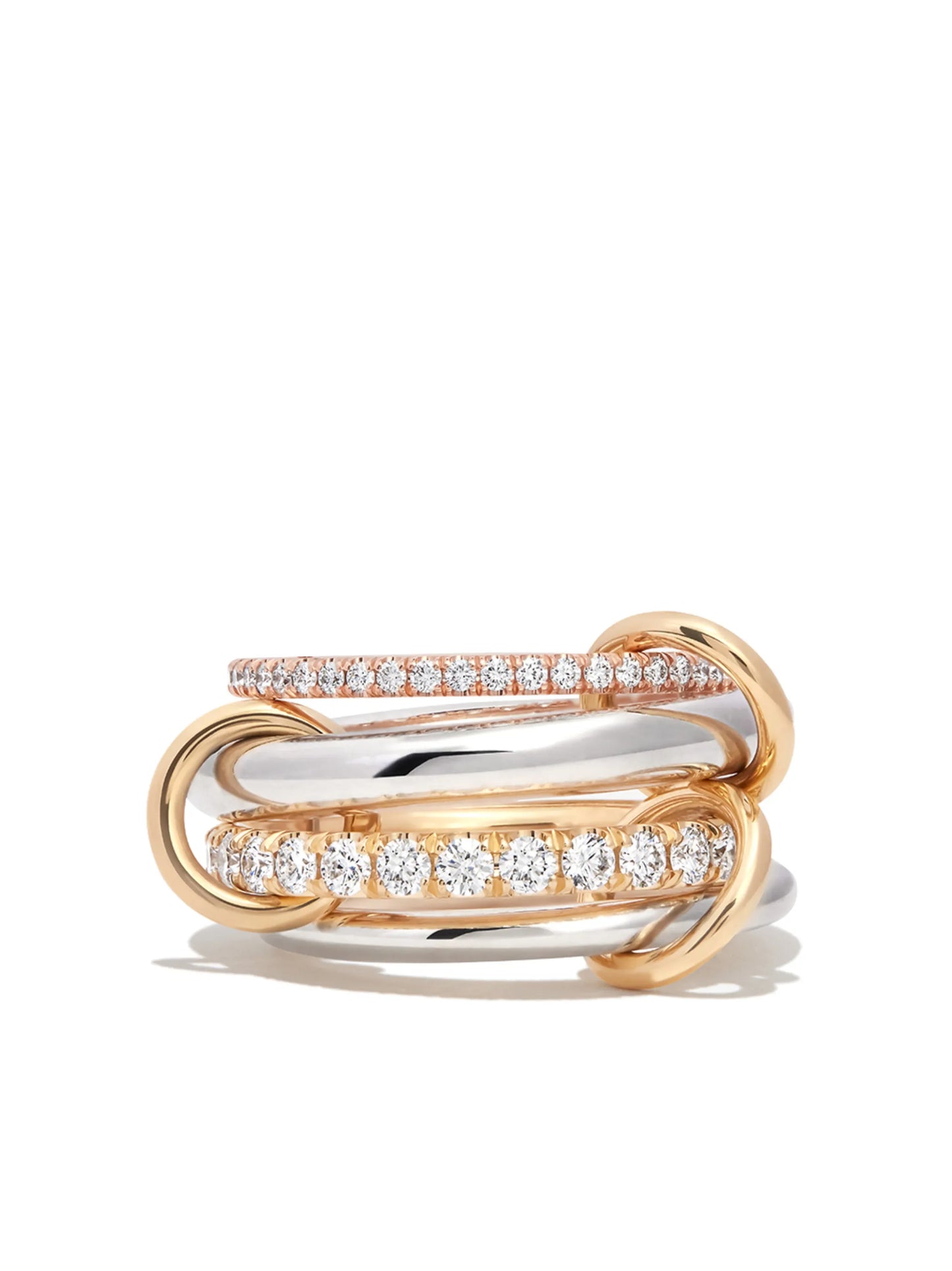 18kt yellow and white gold Stella diamond ring