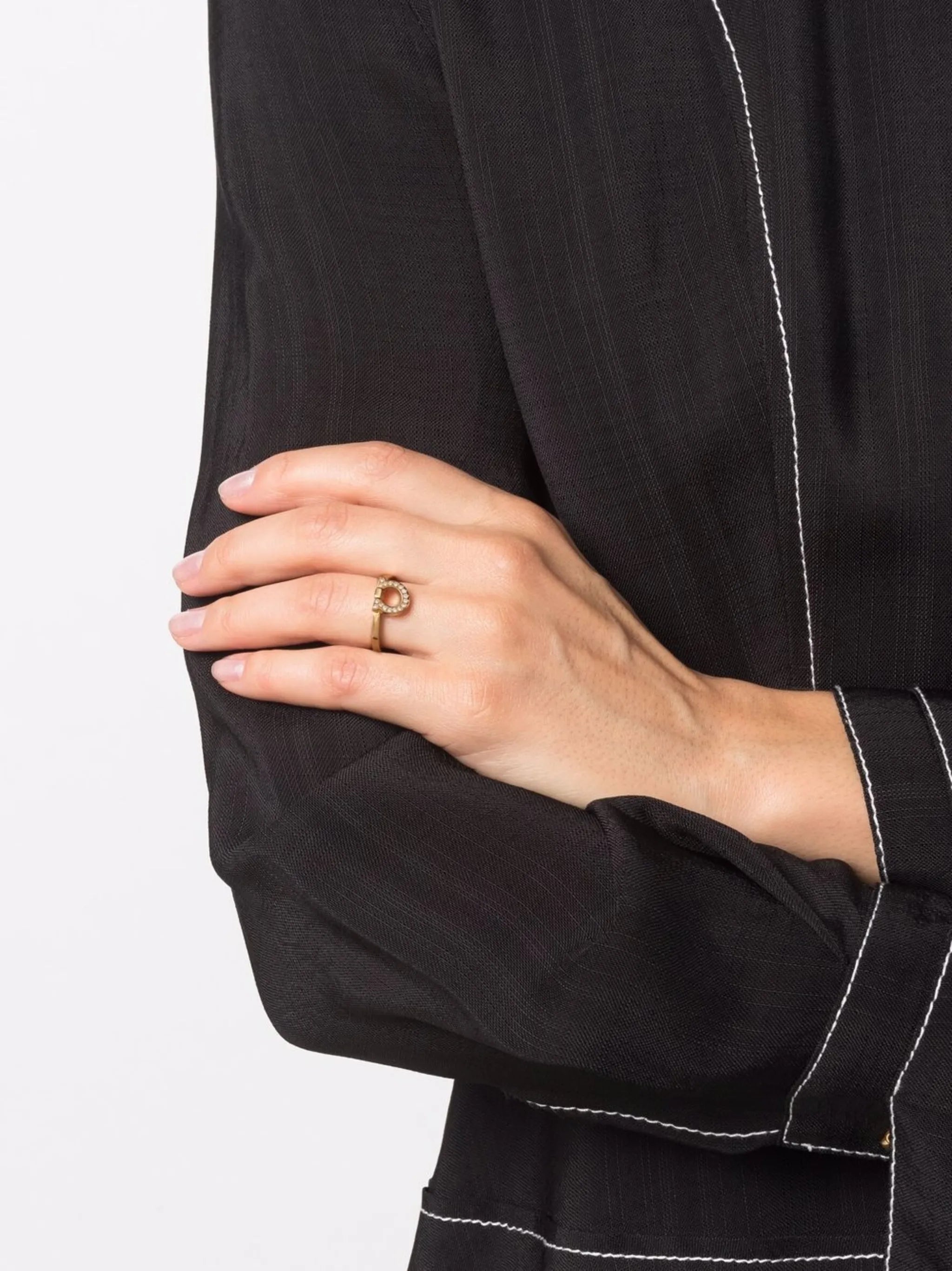 embellished Gancini ring