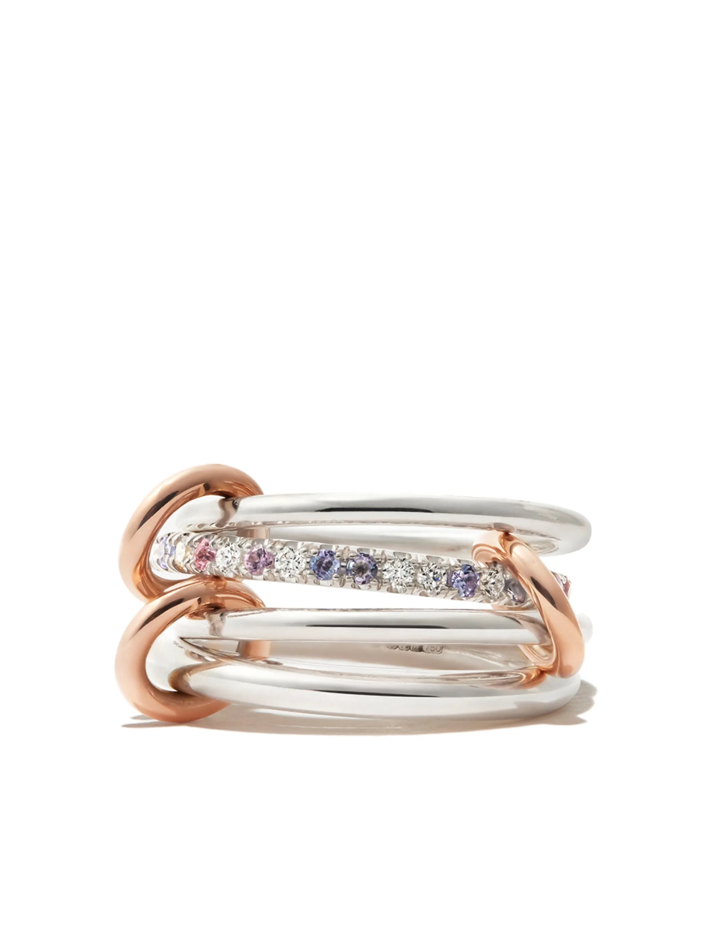 18kt white and rose gold Nimbus multi-stone ring