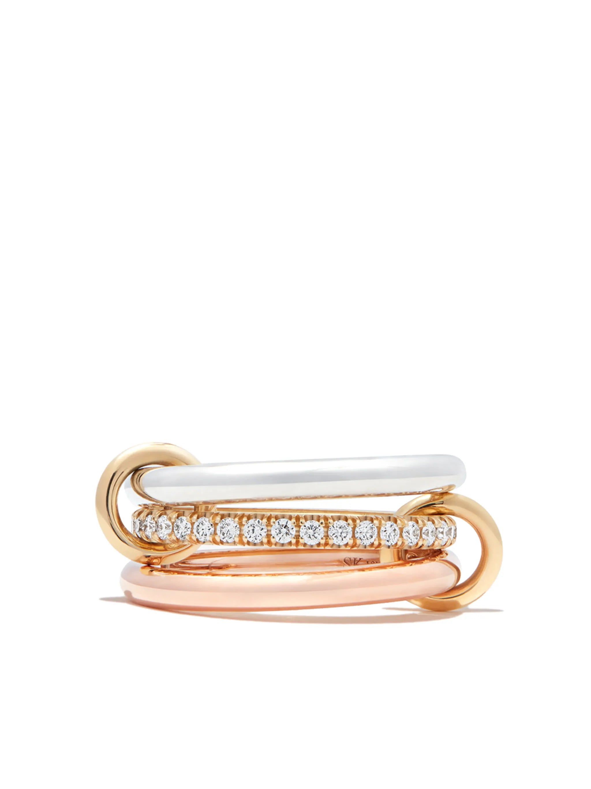 18kt gold Libra Petite diamond ring