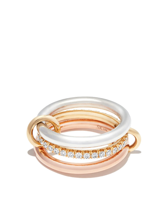 18kt gold Libra Petite diamond ring