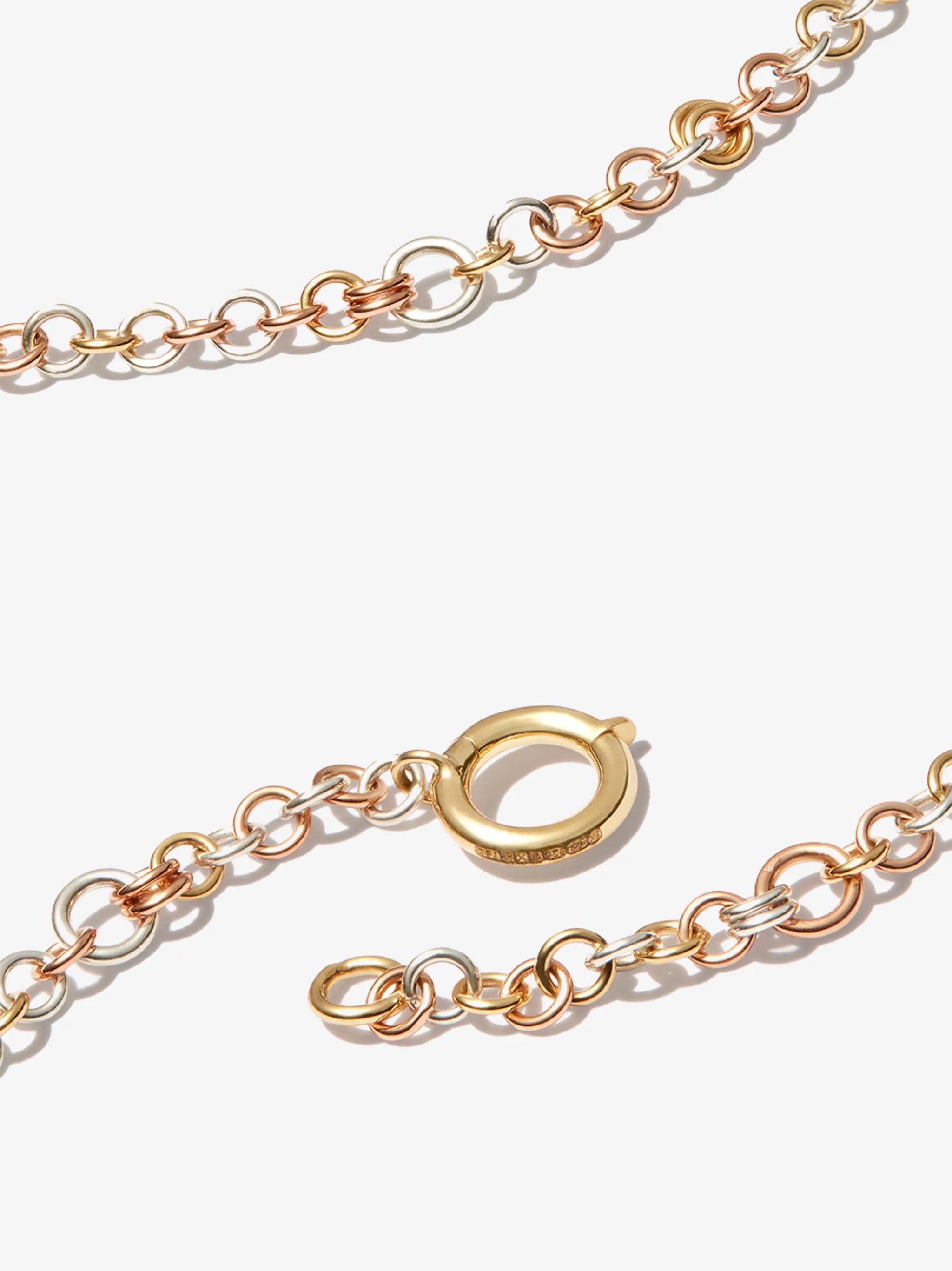 18kt yellow and white gold Gravity necklace