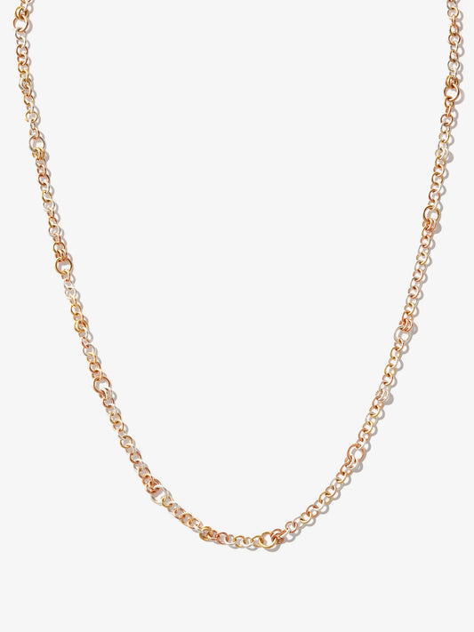 18kt yellow and white gold Gravity necklace