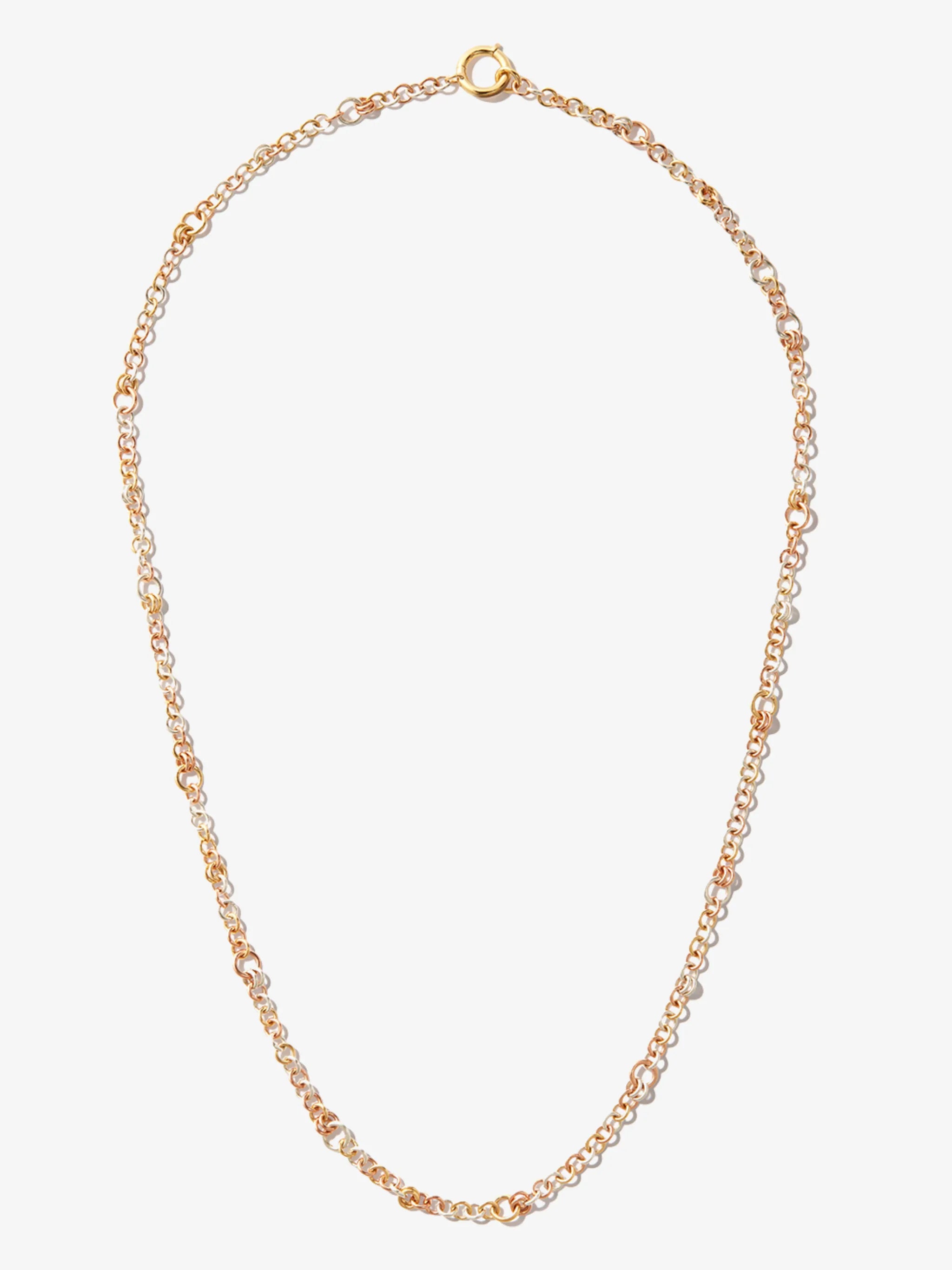 18kt yellow and white gold Gravity necklace