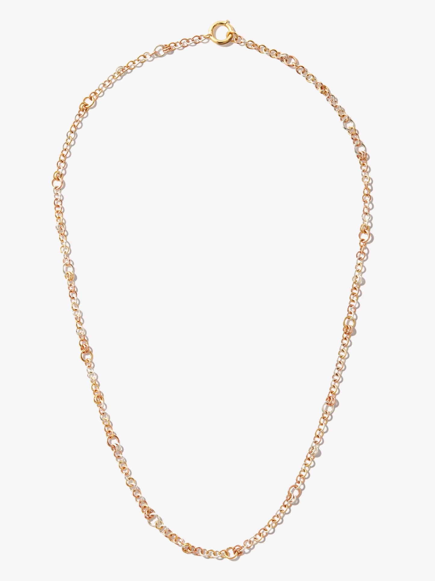 18kt yellow and white gold Gravity necklace