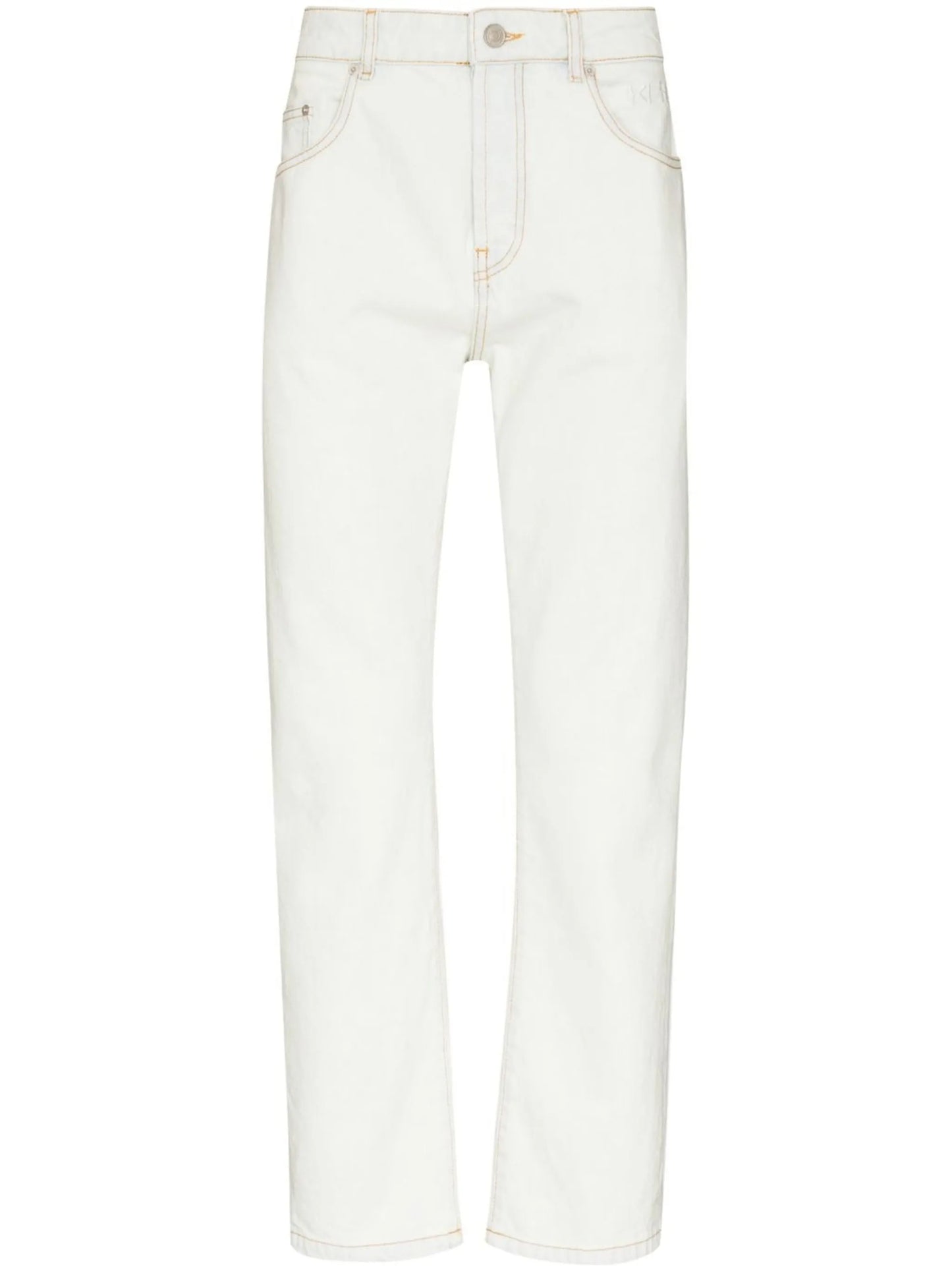 tapered denim jeans