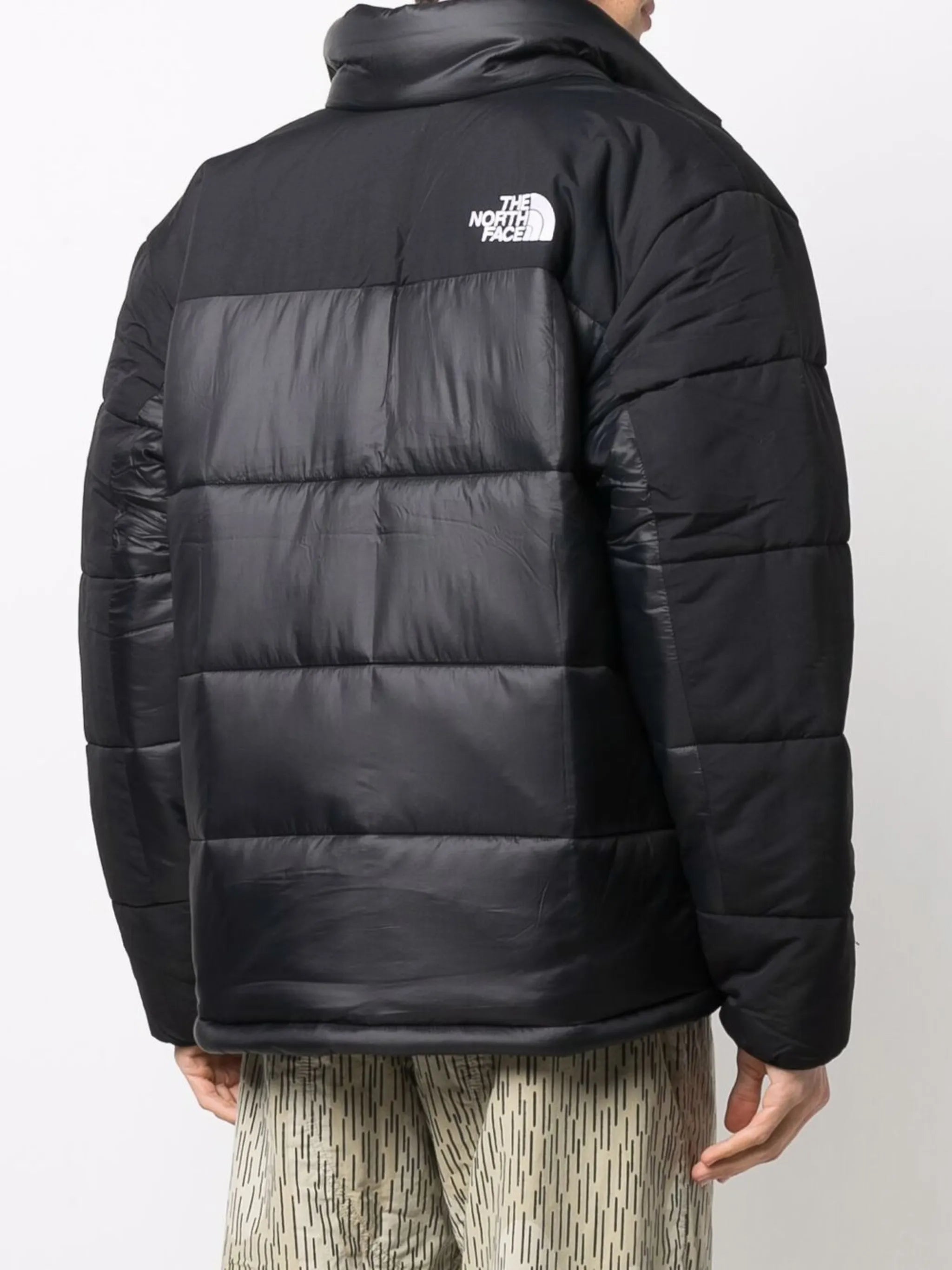 Himalayan embroidered-logo padded coat