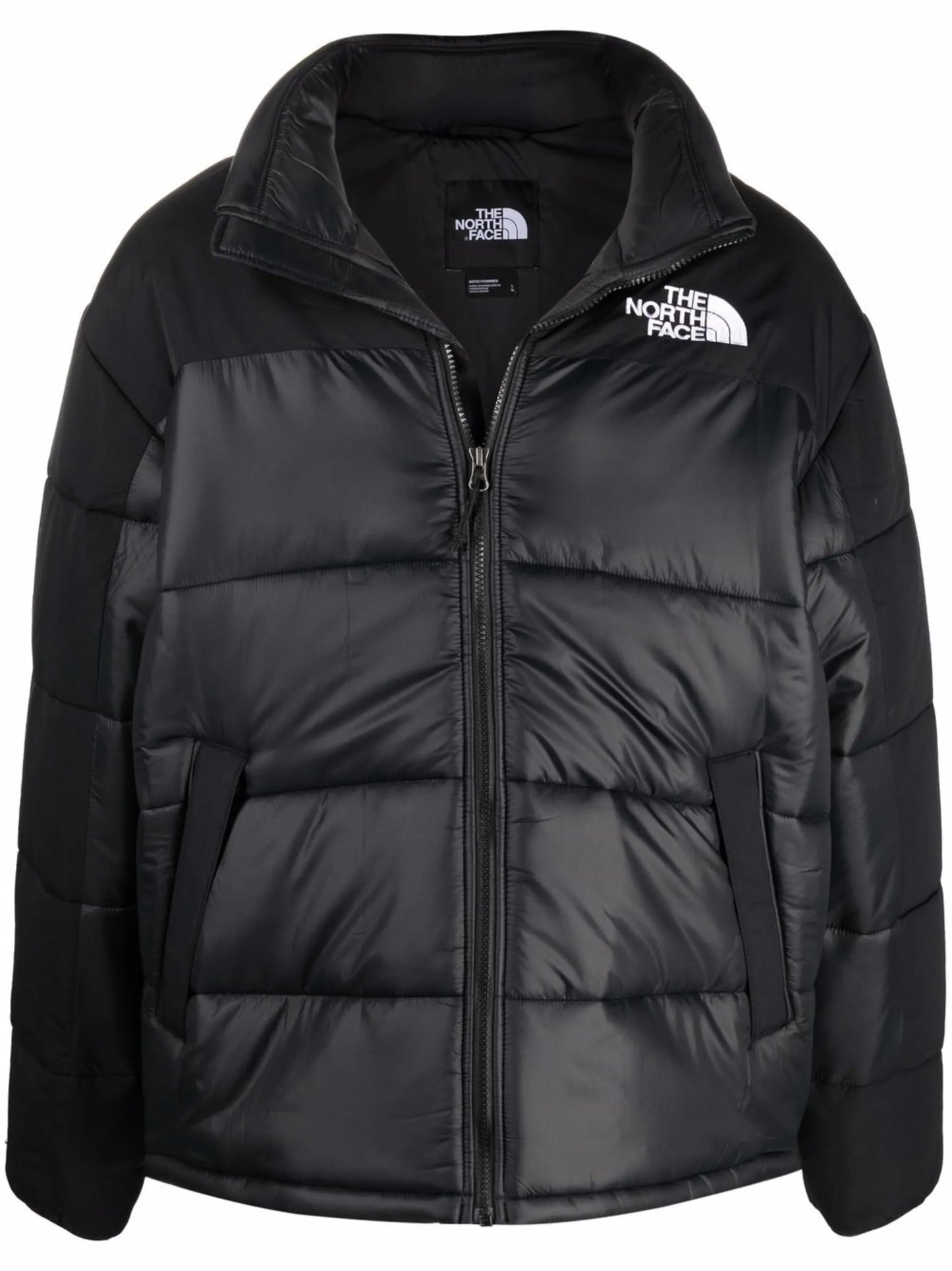 Himalayan embroidered-logo padded coat