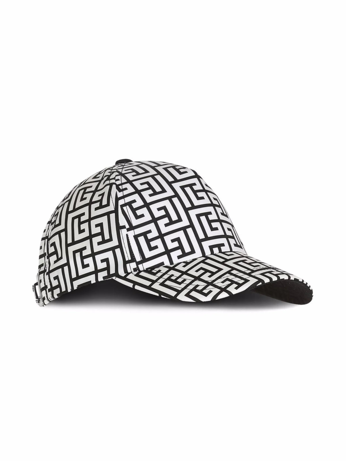 monogram print baseball hat
