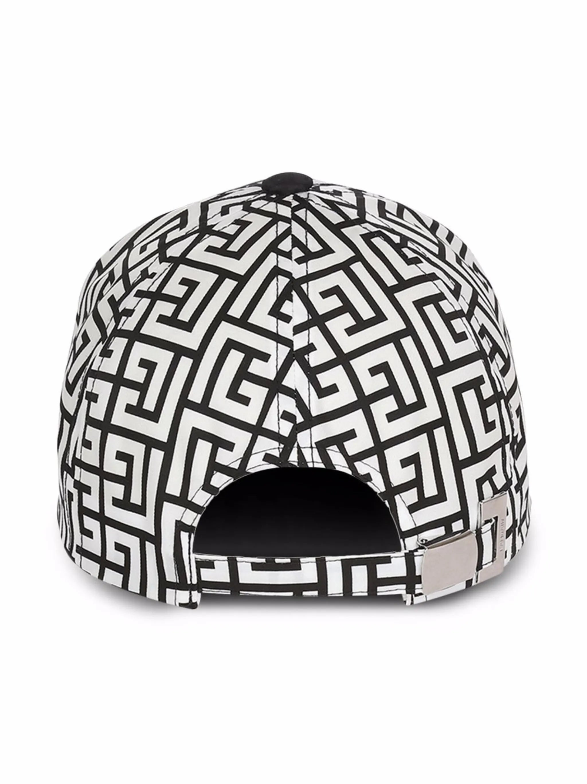 monogram print baseball hat