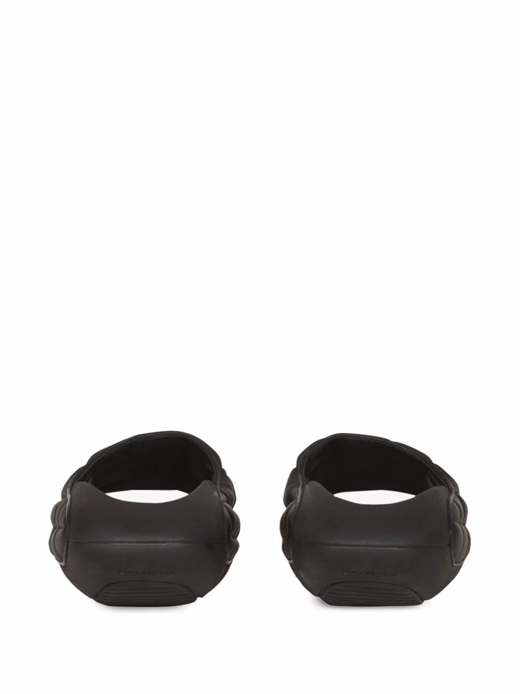 quilted leather sandals