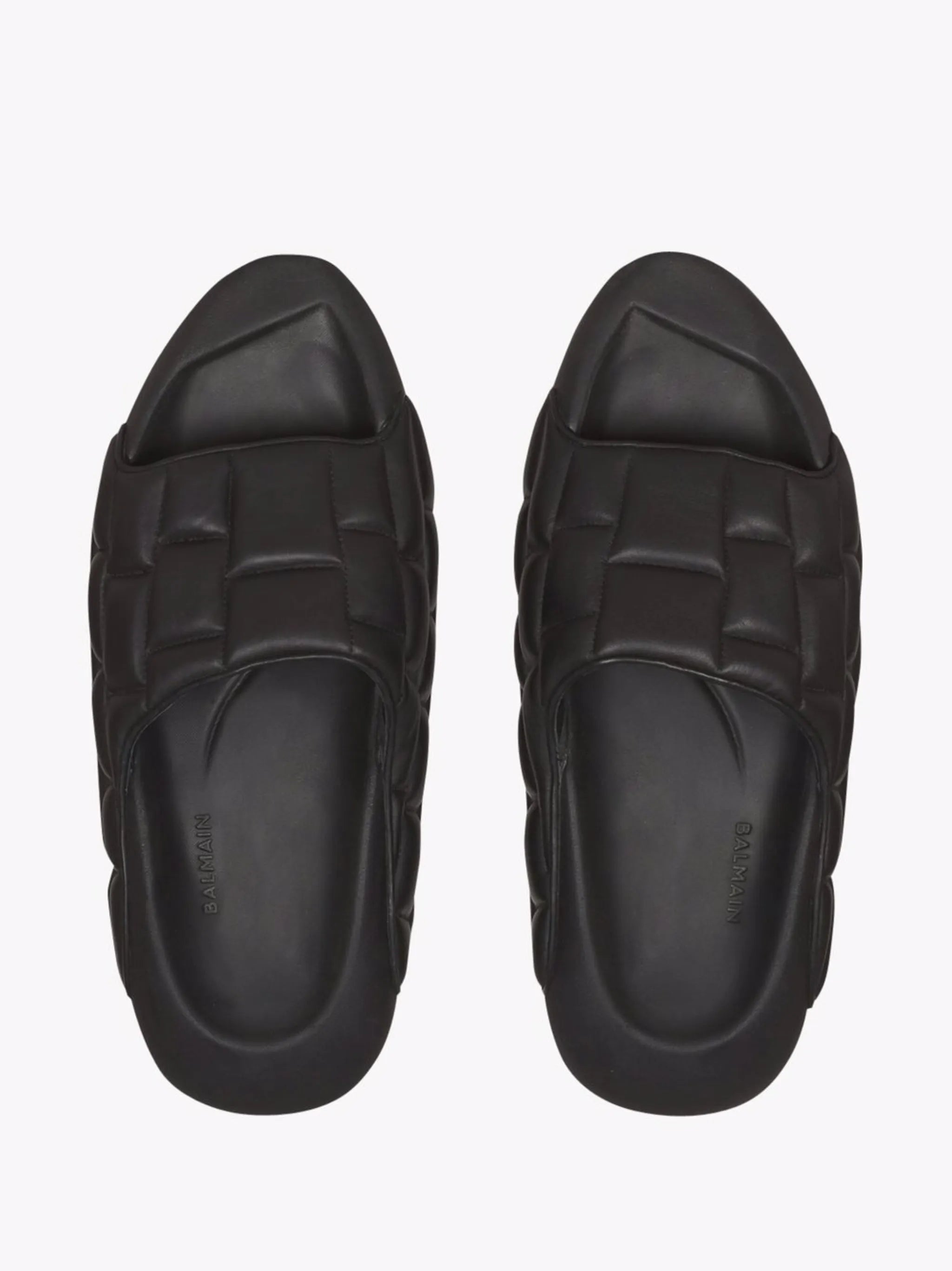 quilted leather sandals