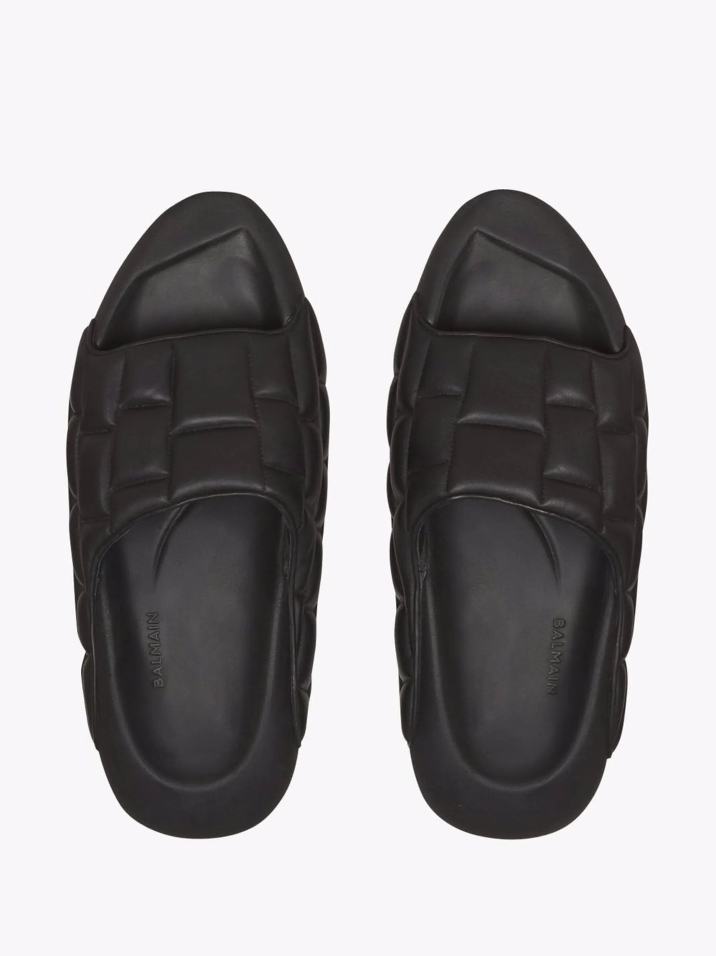 quilted leather sandals