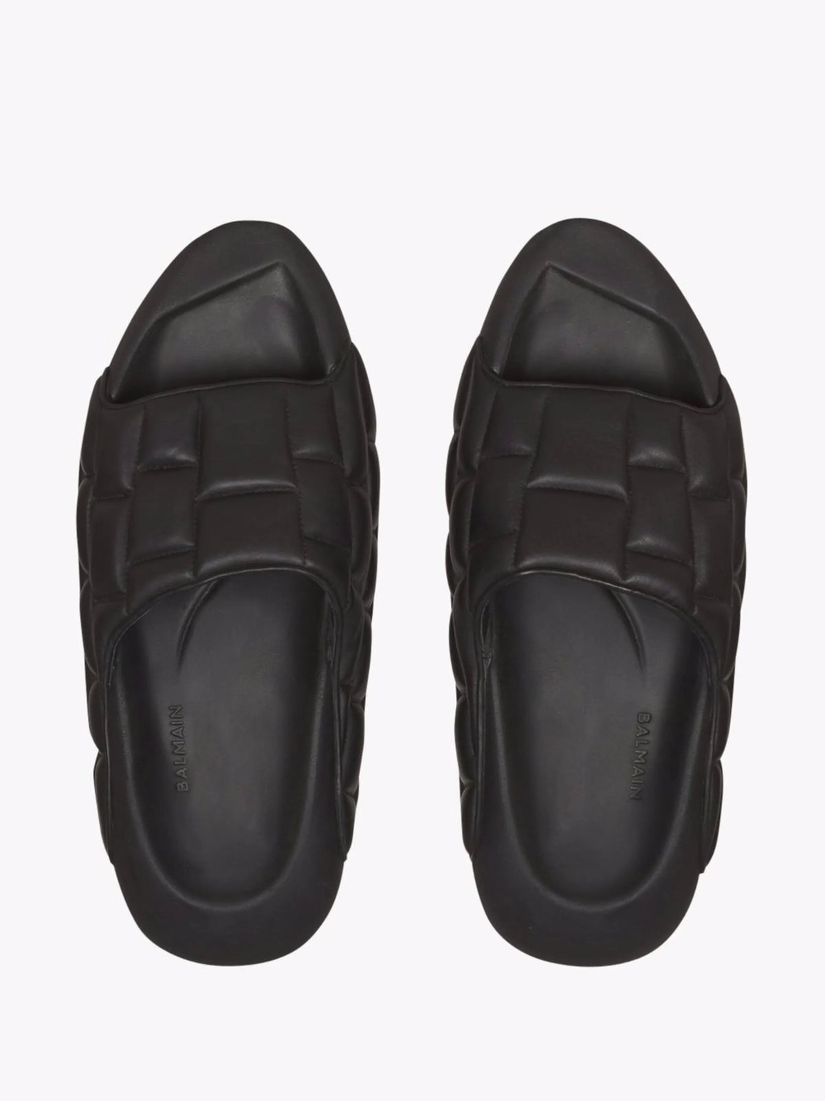 quilted leather sandals