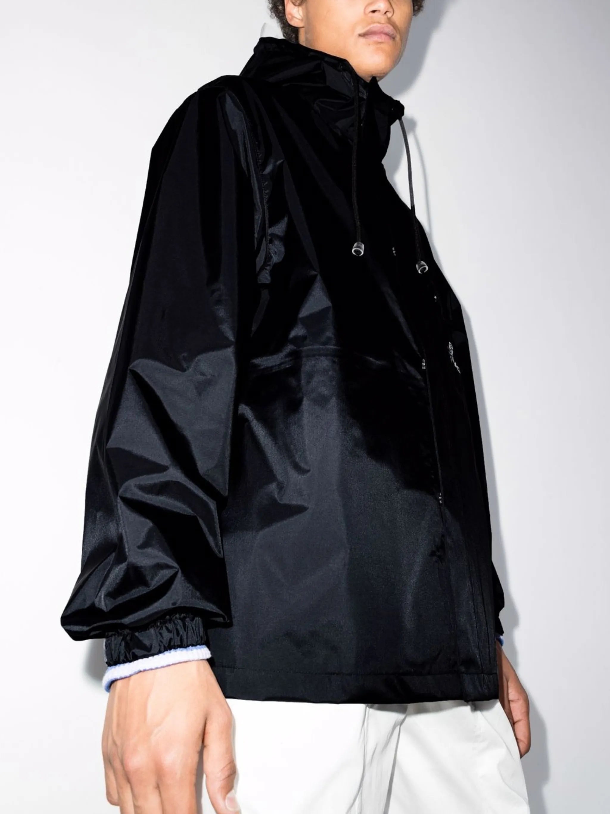 X logo hooded rain jacket