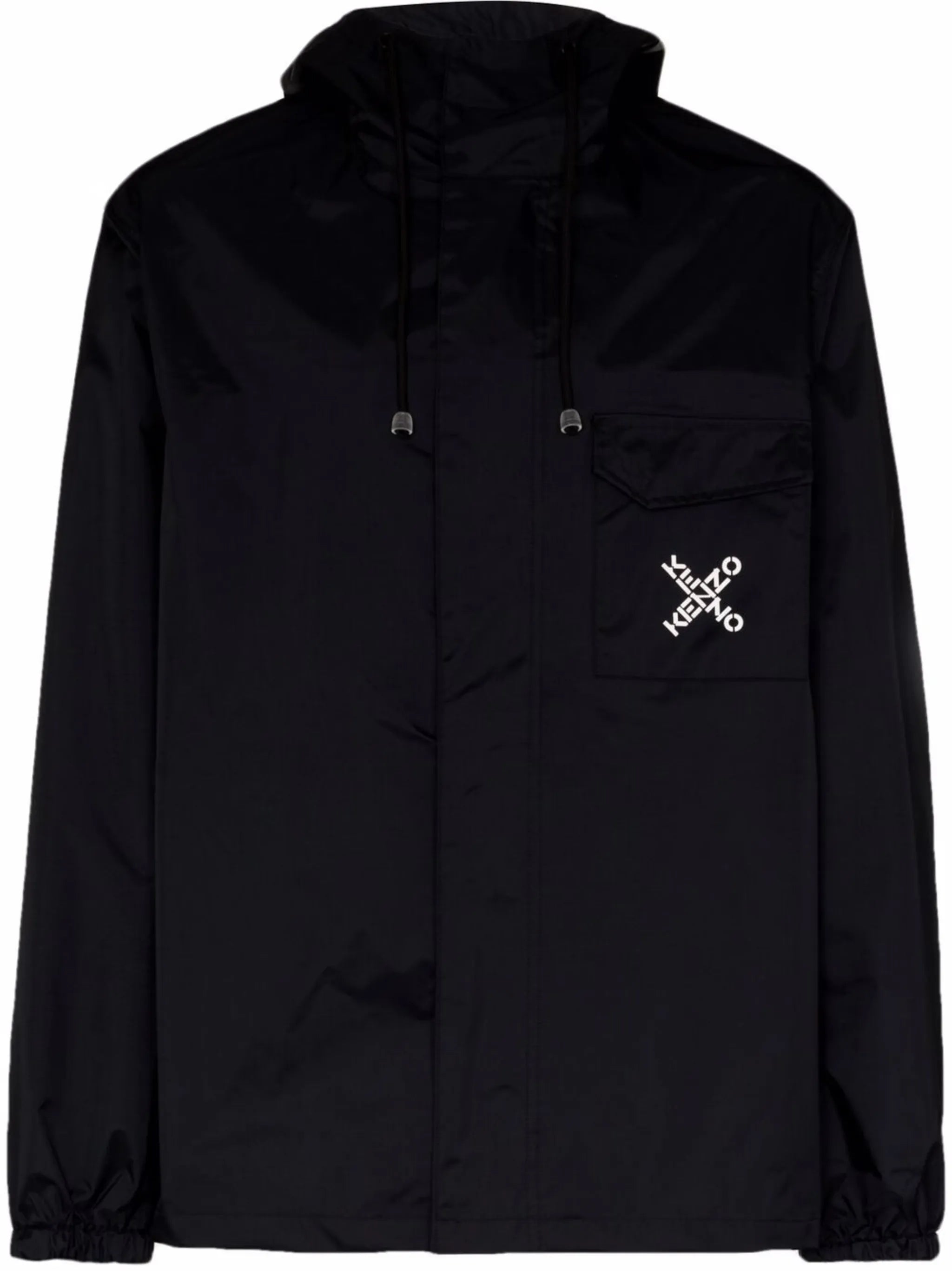 X logo hooded rain jacket