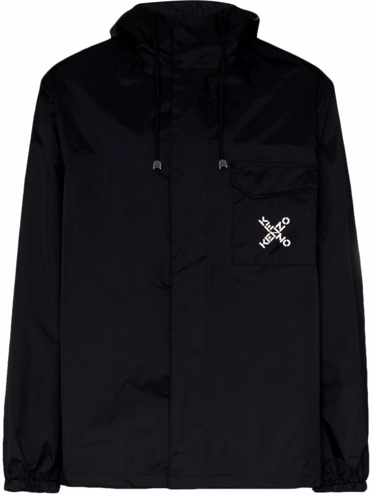 X logo hooded rain jacket