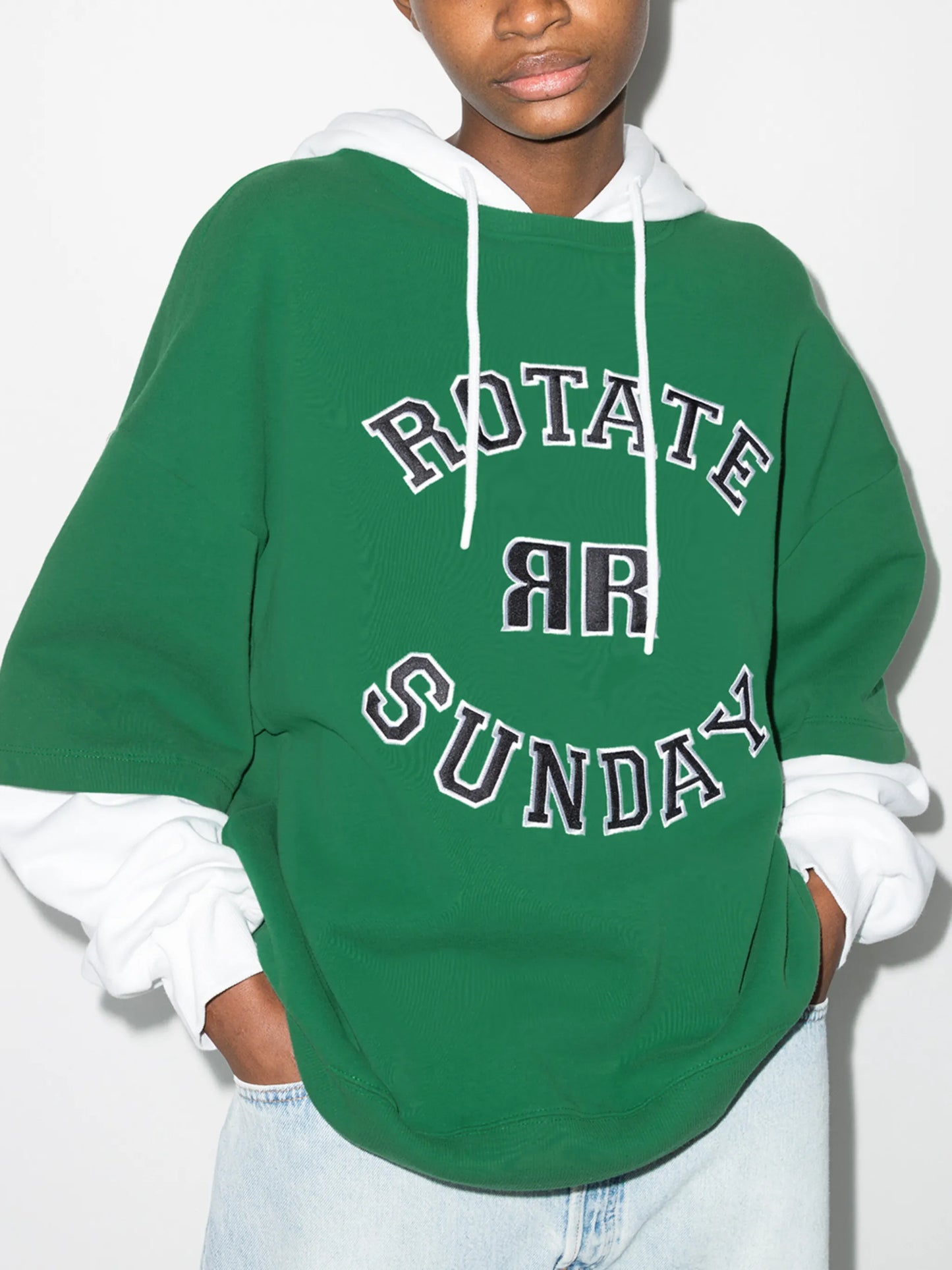 Amalie layered hoodie