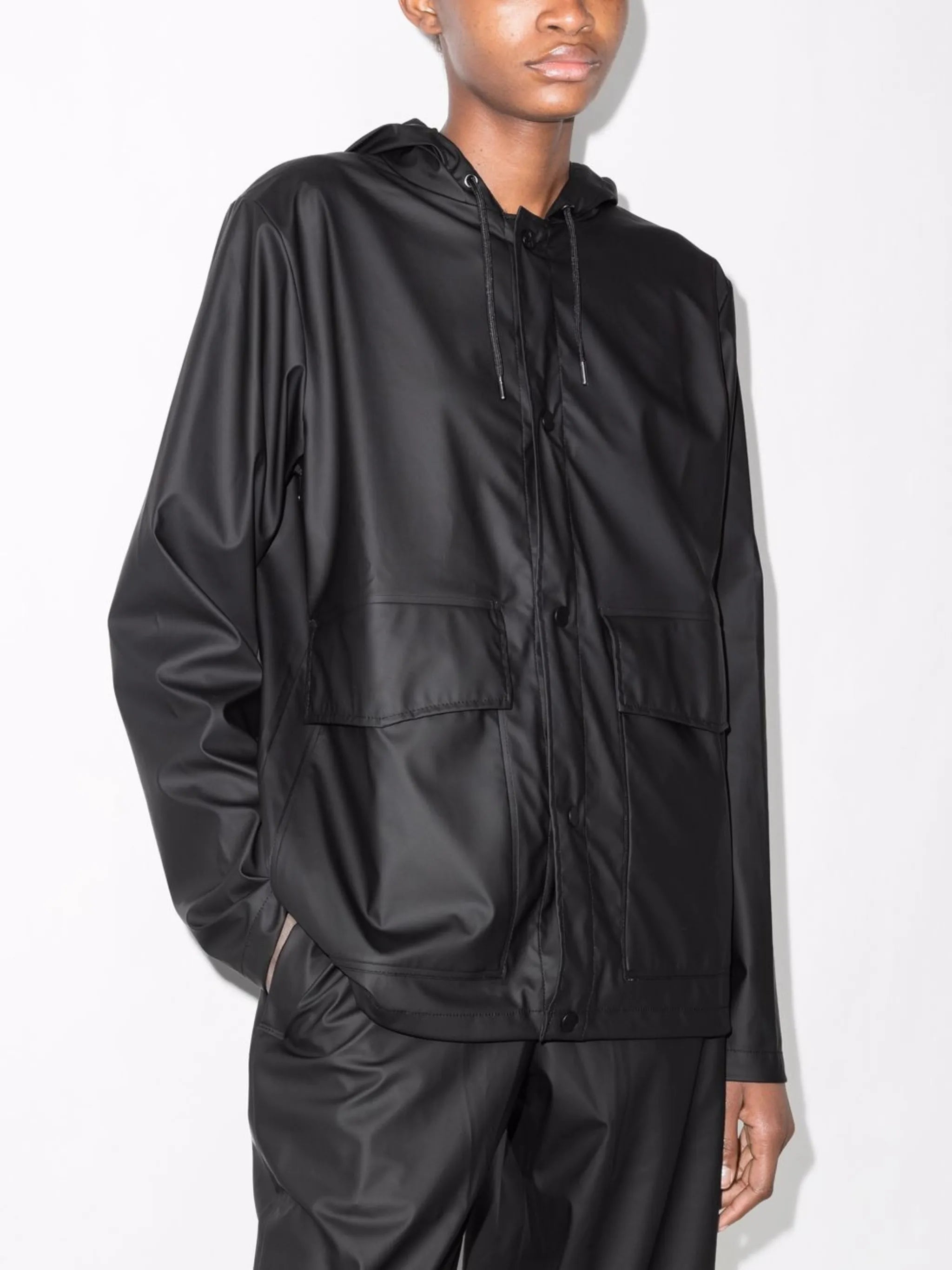 short hooded coat