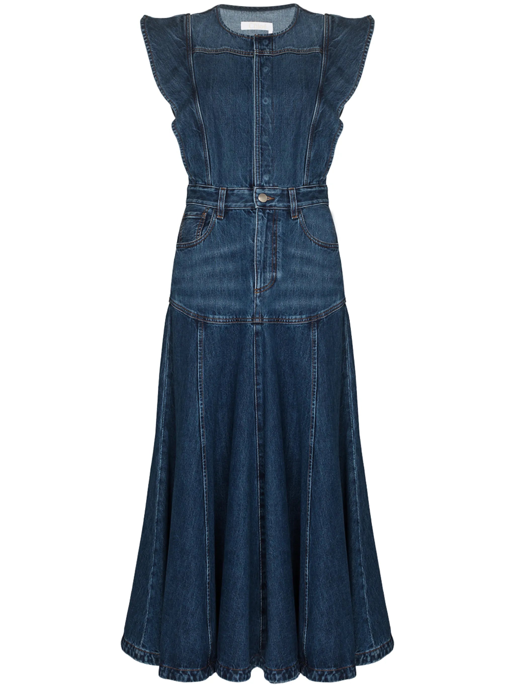 organic cotton flared dress